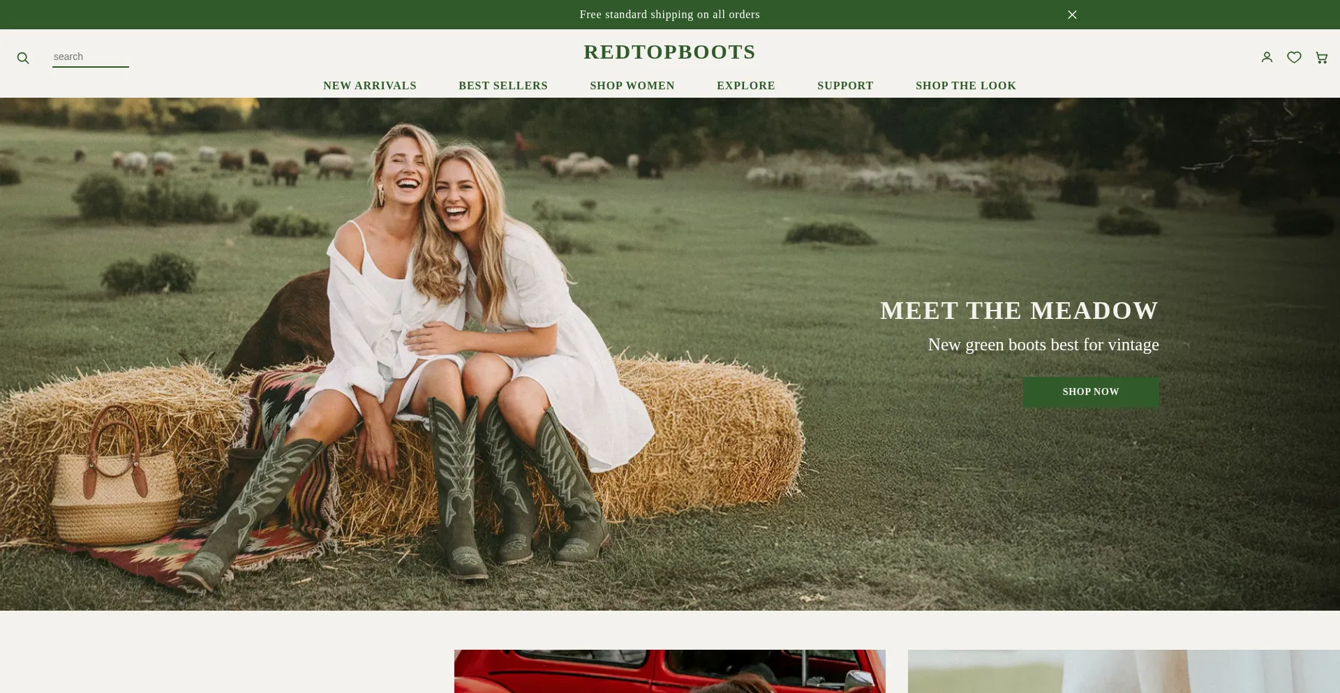 Redtopboots.com Screenshot