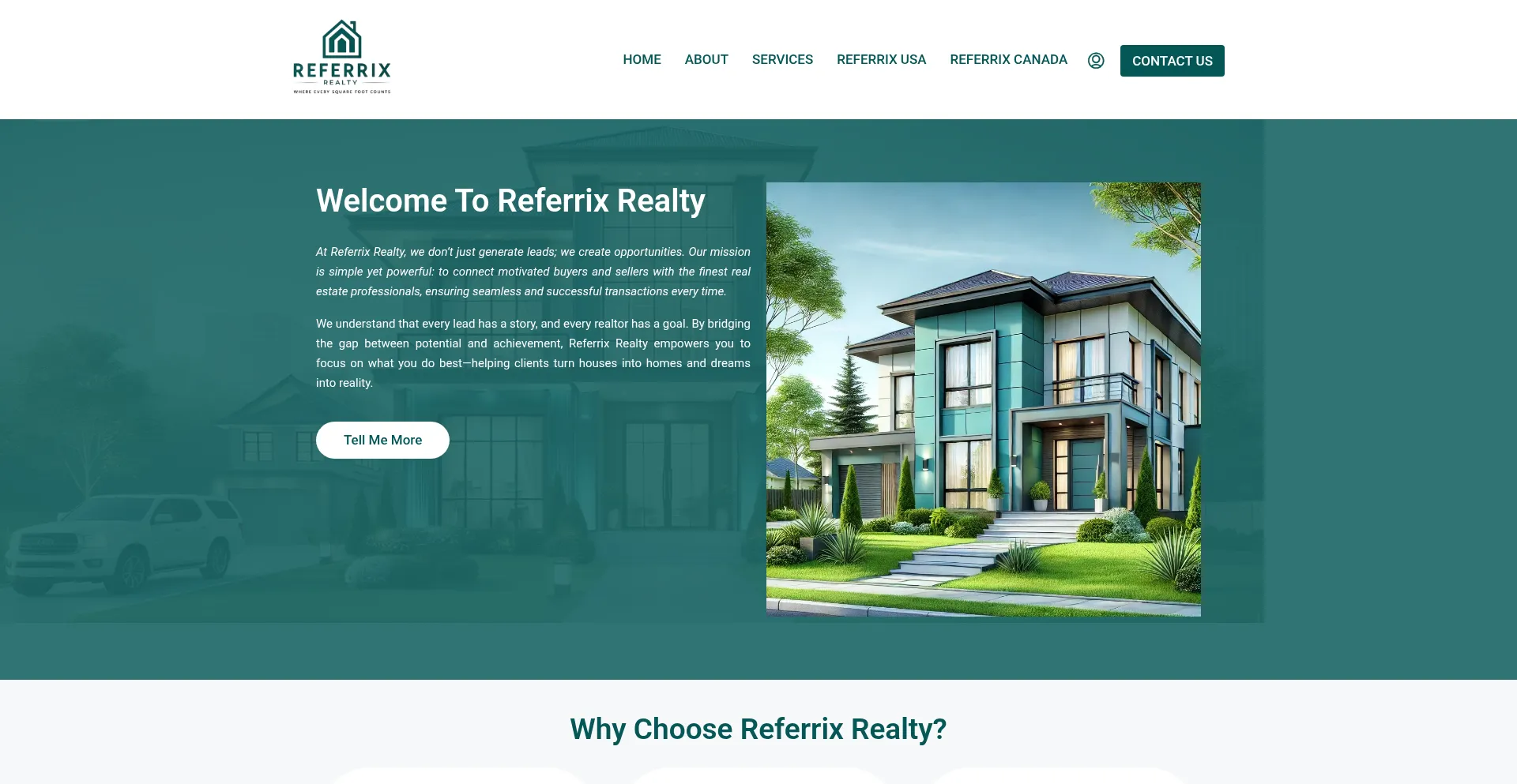 Referrixrealty.com Screenshot