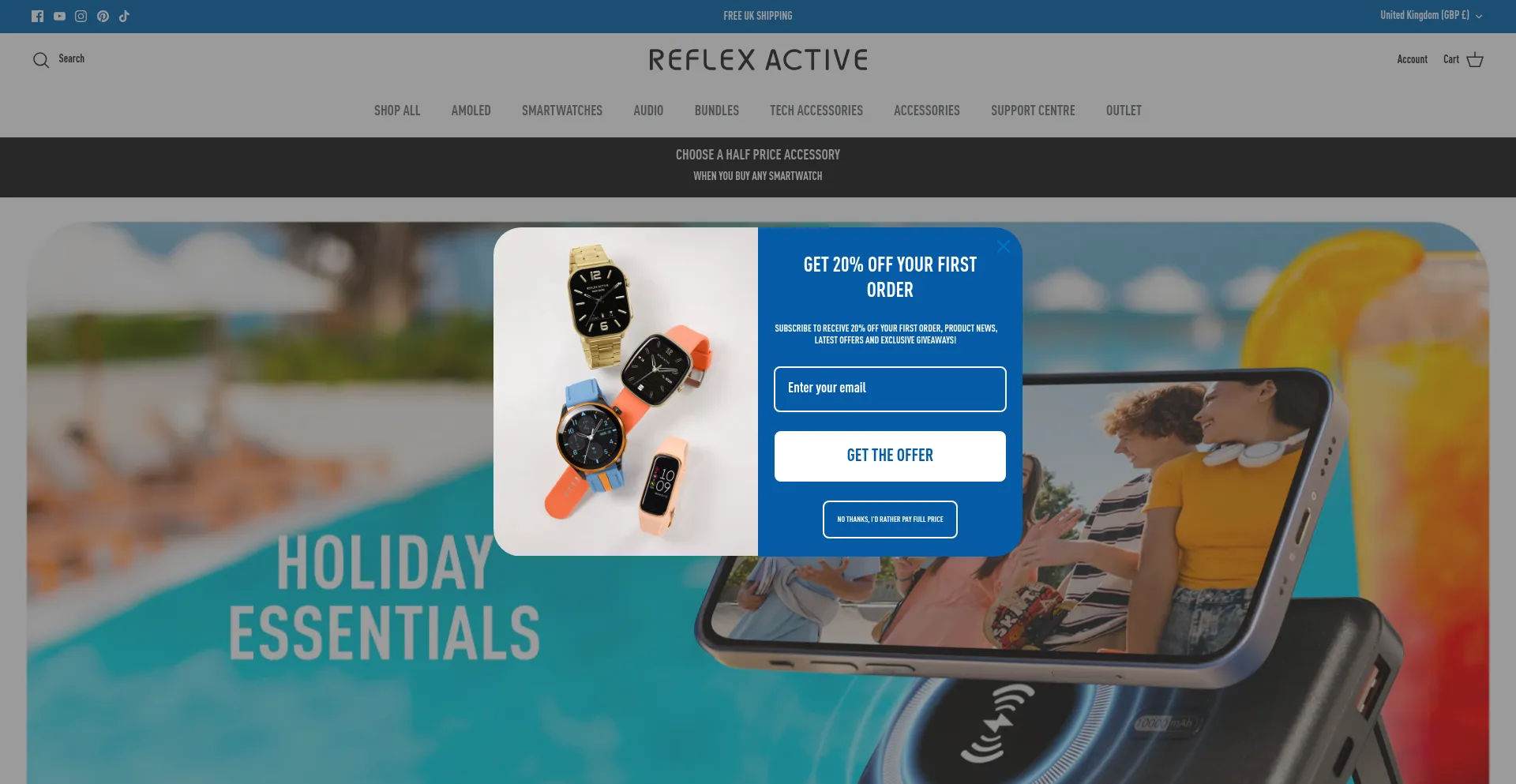Reflex-active.com Screenshot