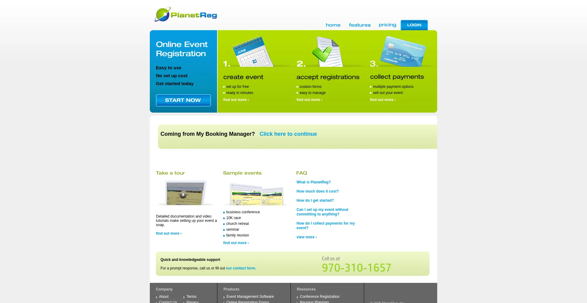 Reg.planetreg.com Screenshot