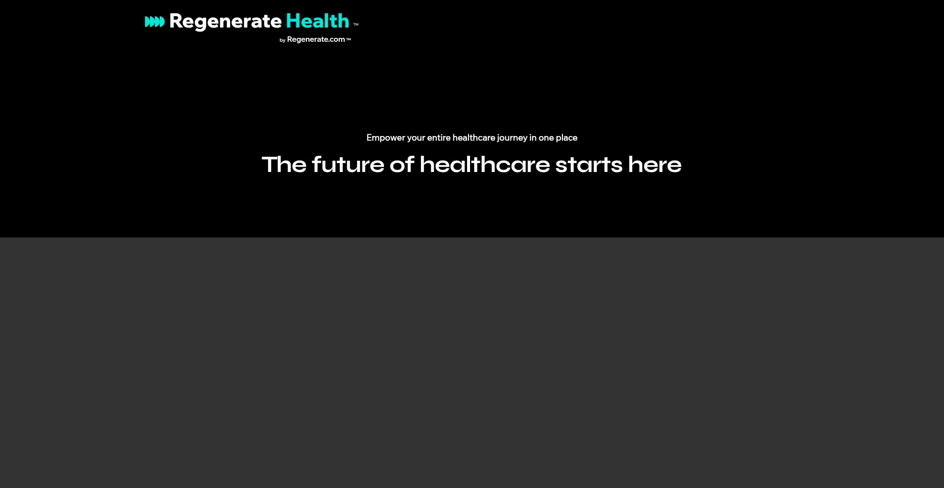 Website screenshot of Regenerate.com