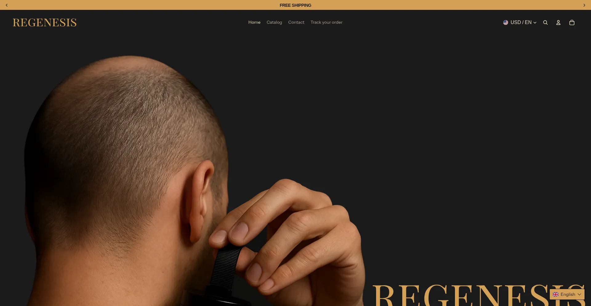 Website screenshot of Regenesismen.com