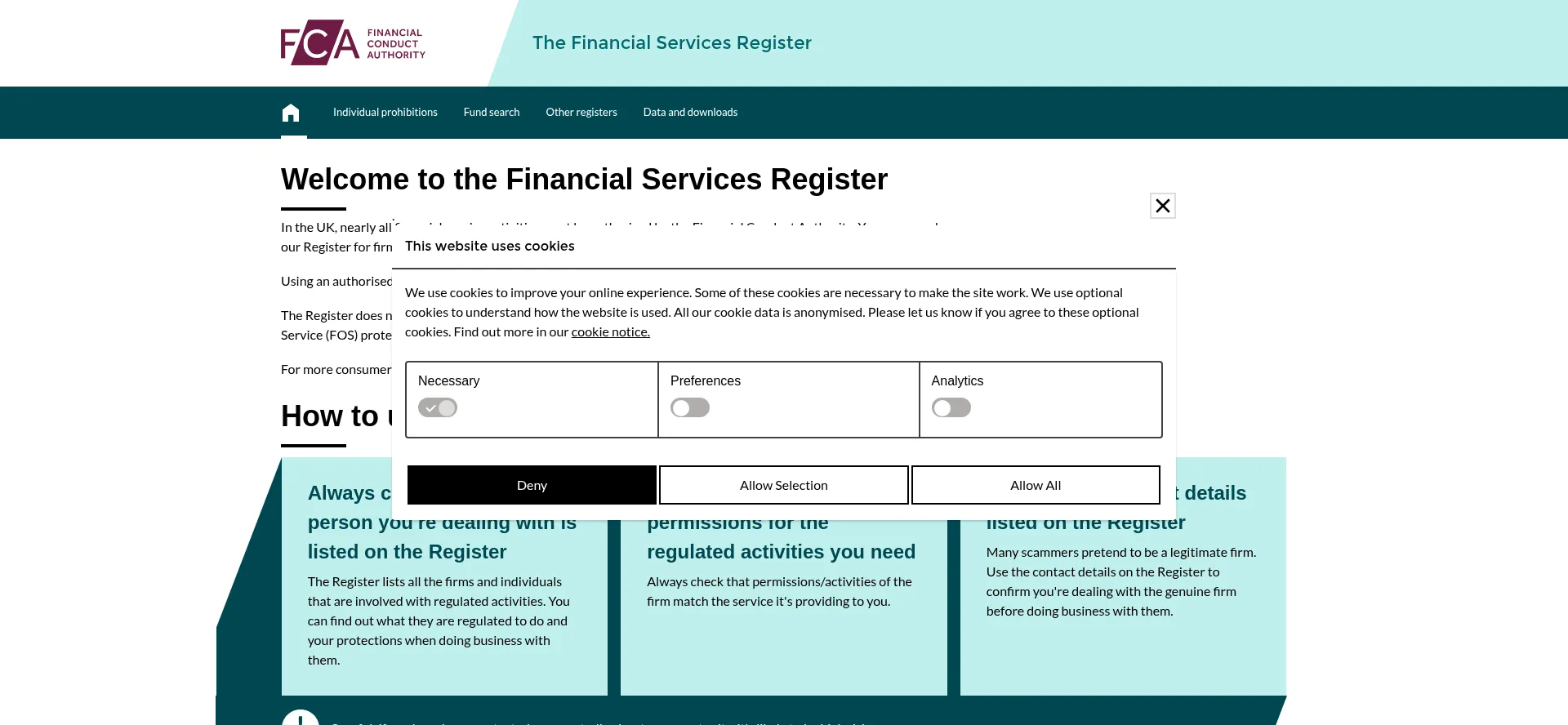 Is Register.fca.org.uk Safe?
