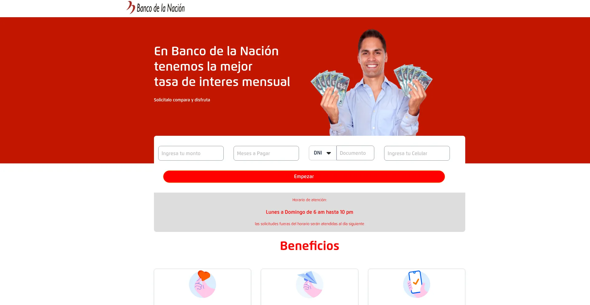 Website screenshot of Registromultired-bns-2025.click