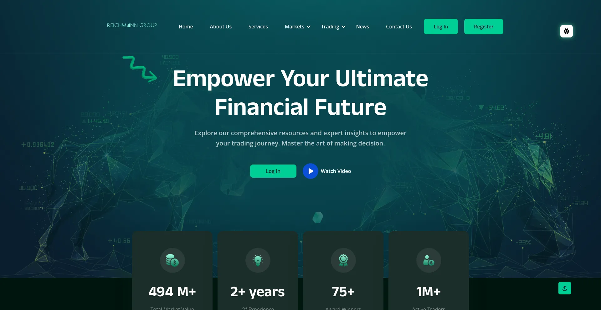 Website screenshot of Reichmann-group.com