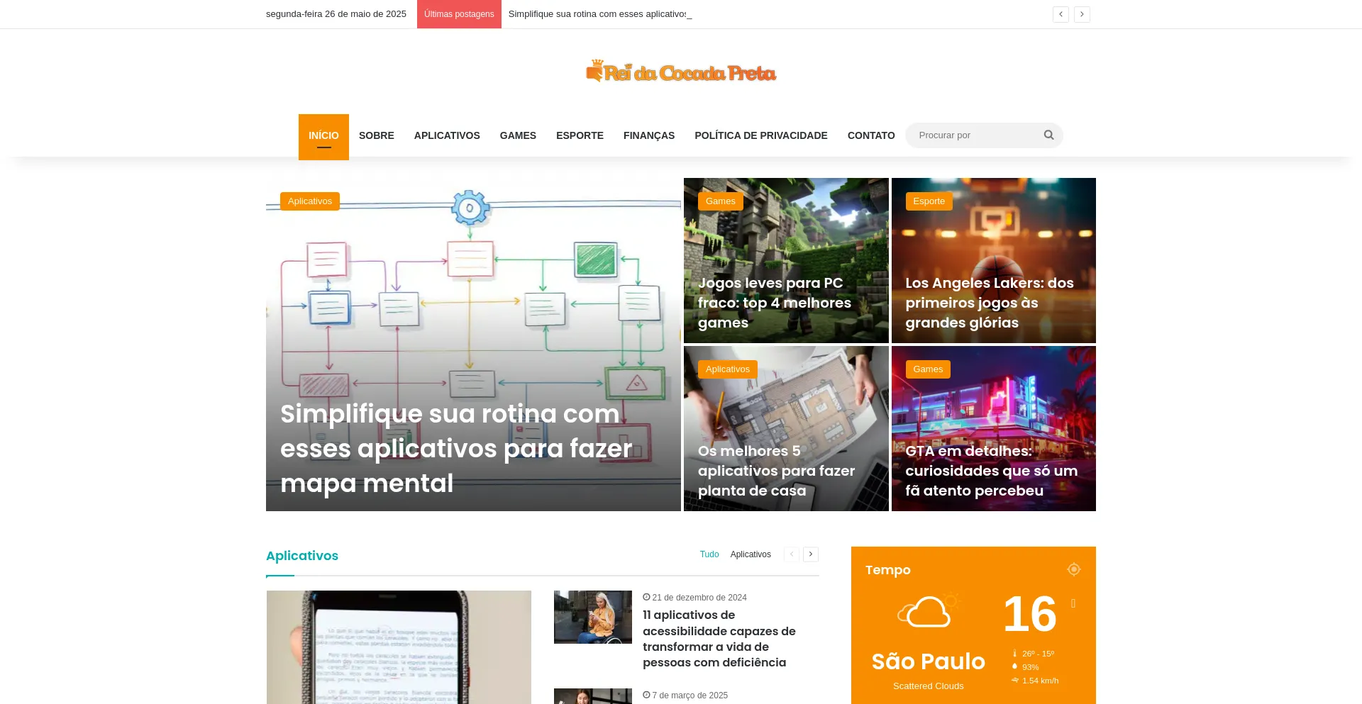 Website screenshot of Reidacocadapreta.com.br
