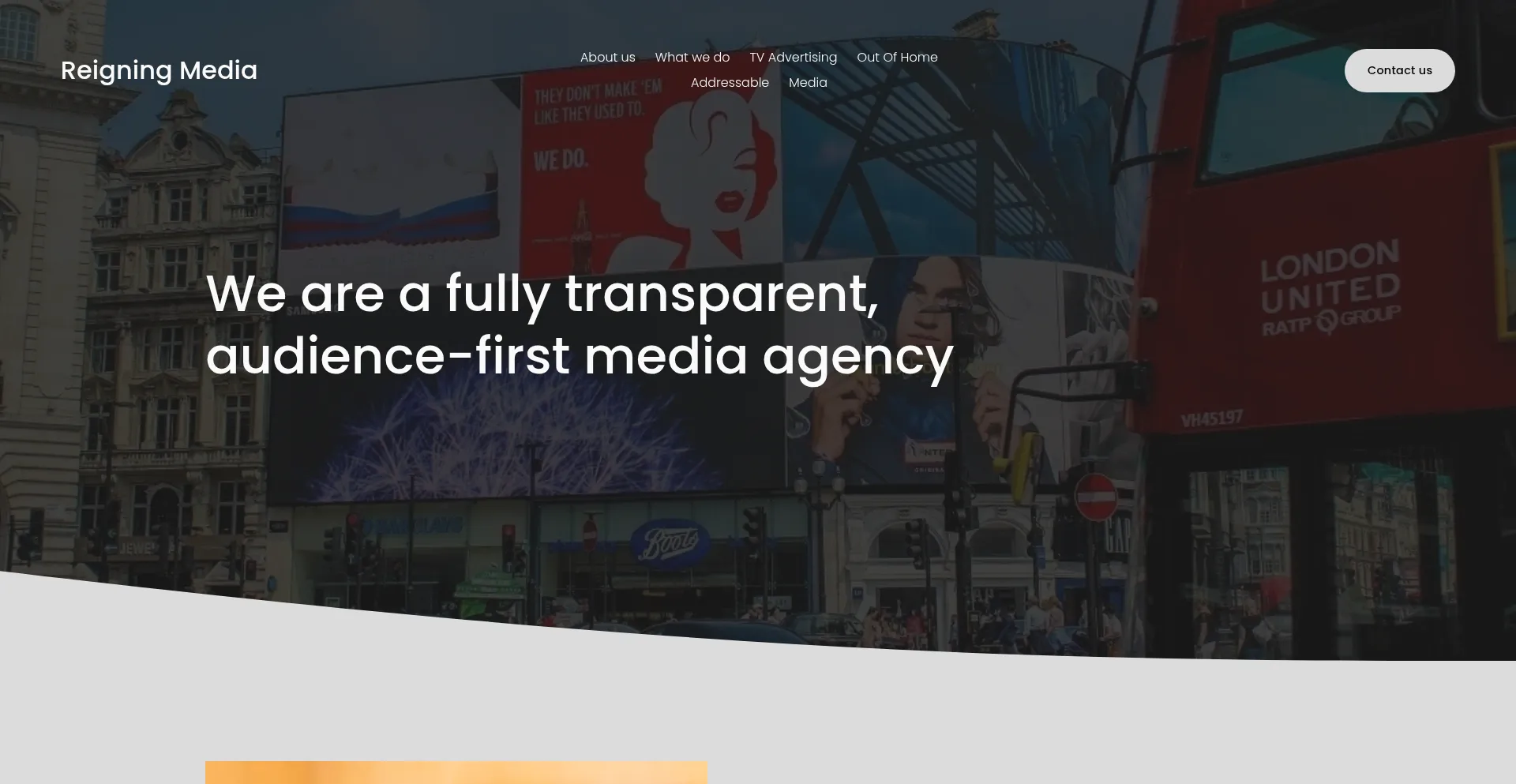 Website screenshot of Reigningmedia.com