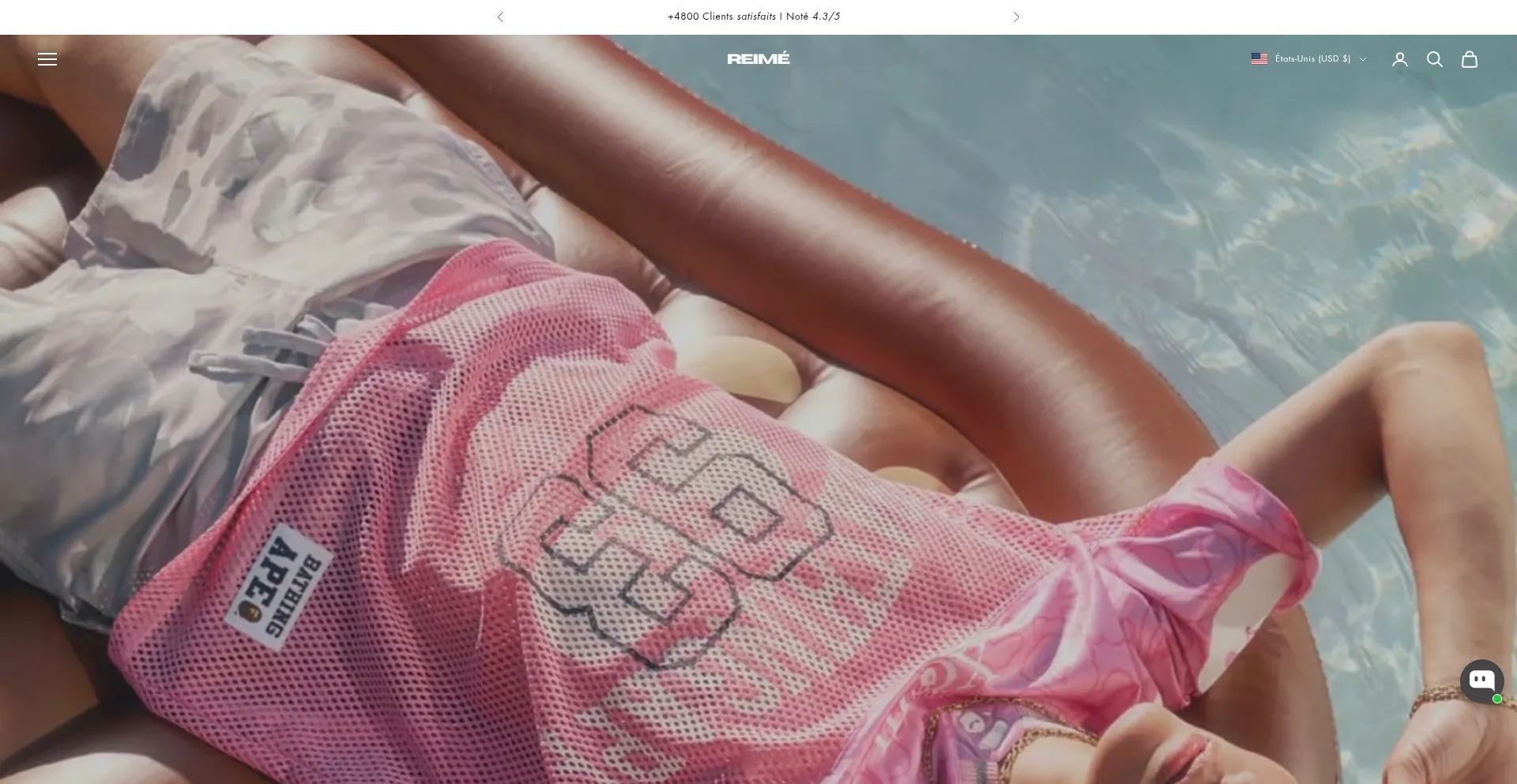 Website screenshot of Reimeparis.com