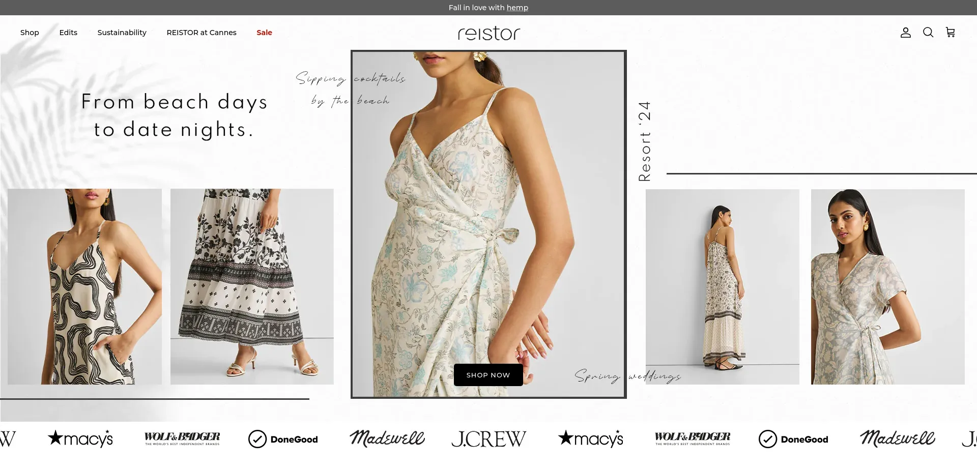 Website screenshot of Reistor.com
