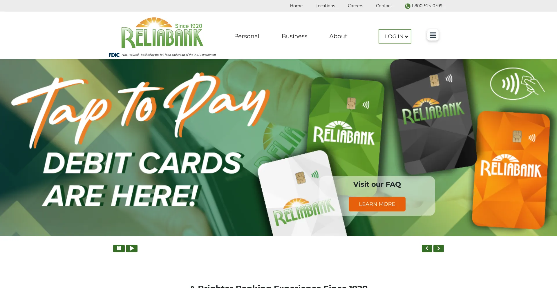 Reliabank.com Screenshot