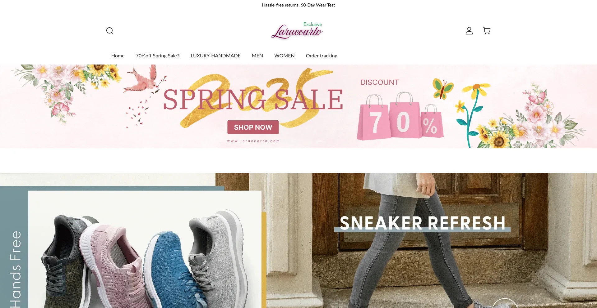 Website screenshot of Relieffoot.com