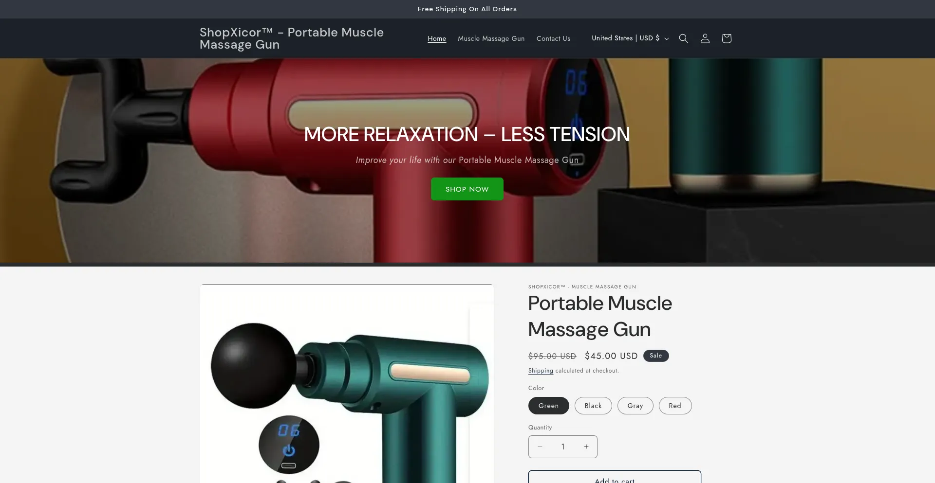 Reliefmuscle.com Screenshot