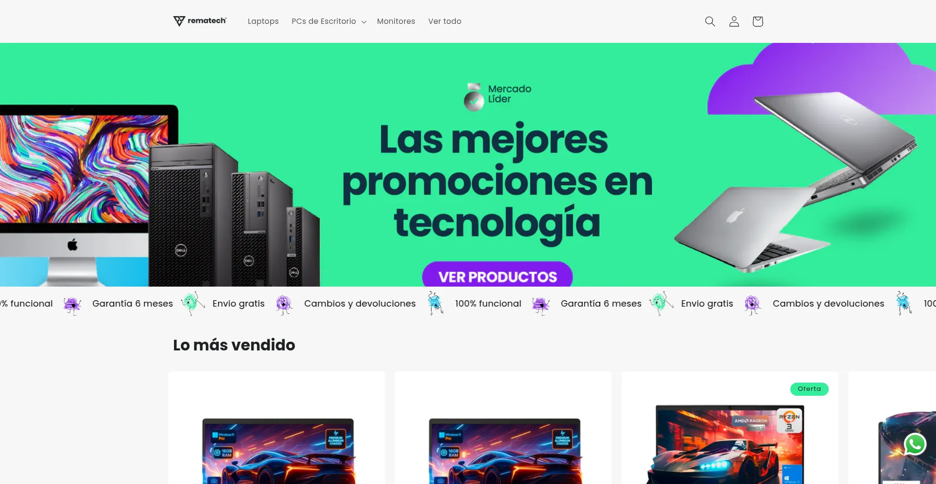 Rematech.mx Screenshot