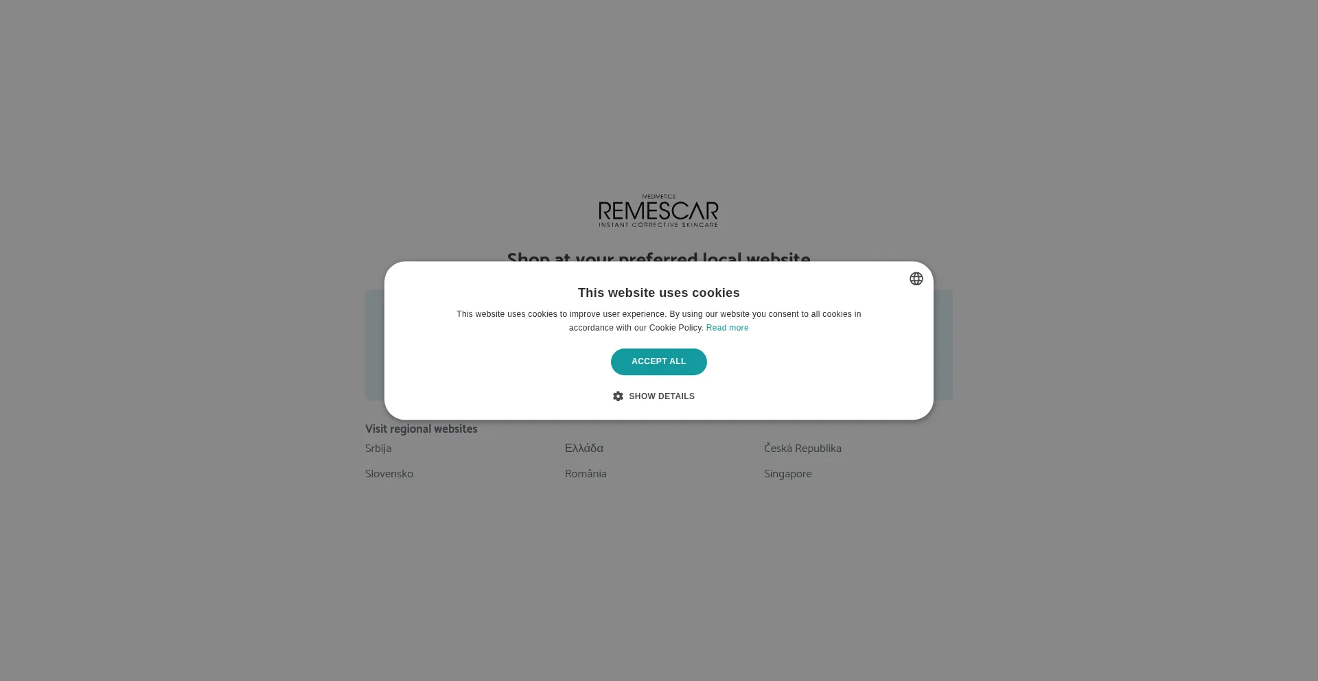 Website screenshot of Remescar.com