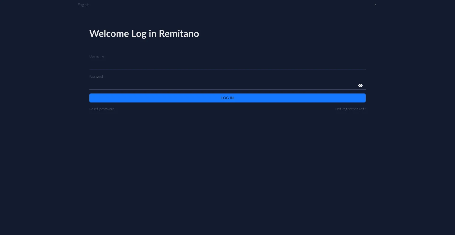 Website screenshot of Remitanoocrypto.com