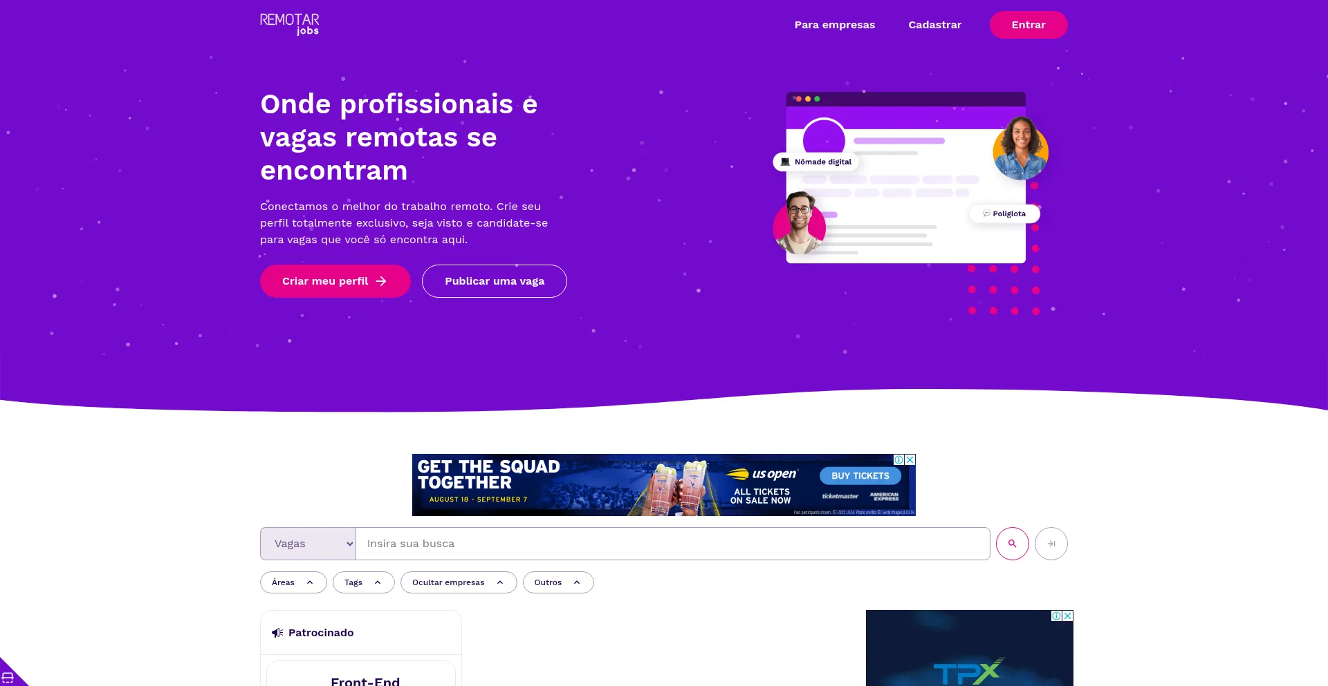 Website screenshot of Remotar.com.br