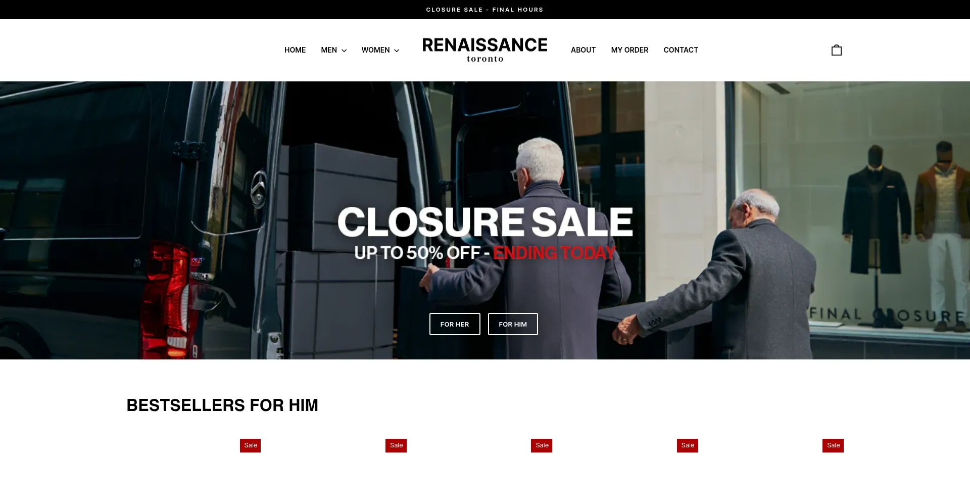 Website screenshot of Renaissance-toronto.com