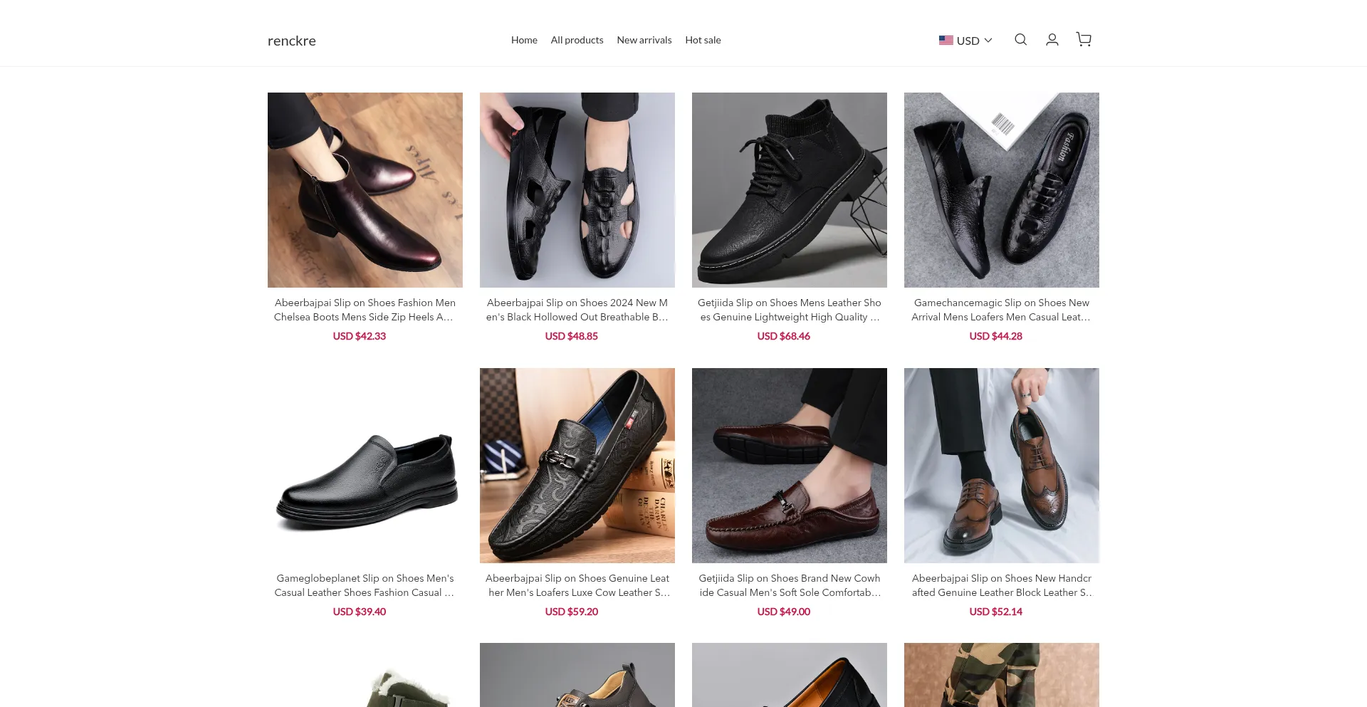 Website screenshot of Renckre.com