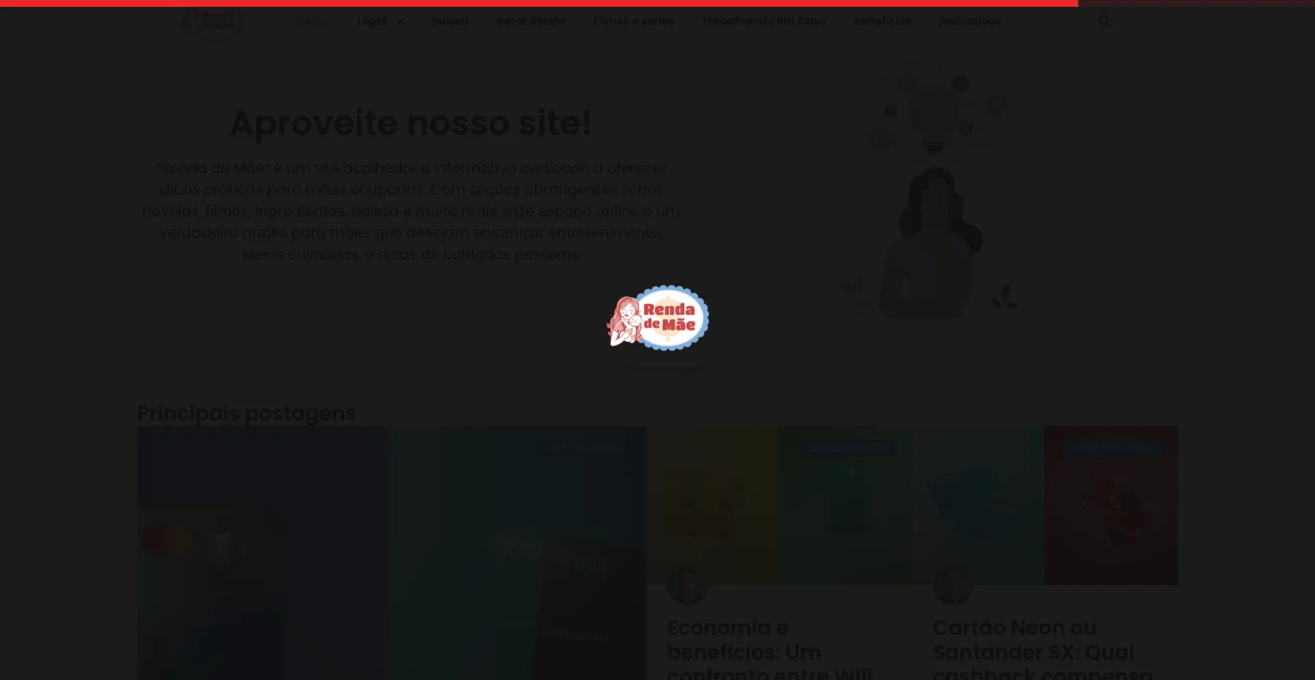 Website screenshot of Rendademae.com