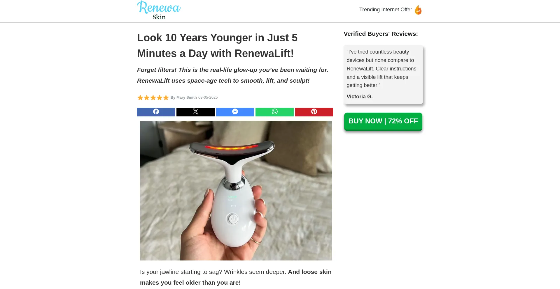Is Renewa-lift.com Safe?
