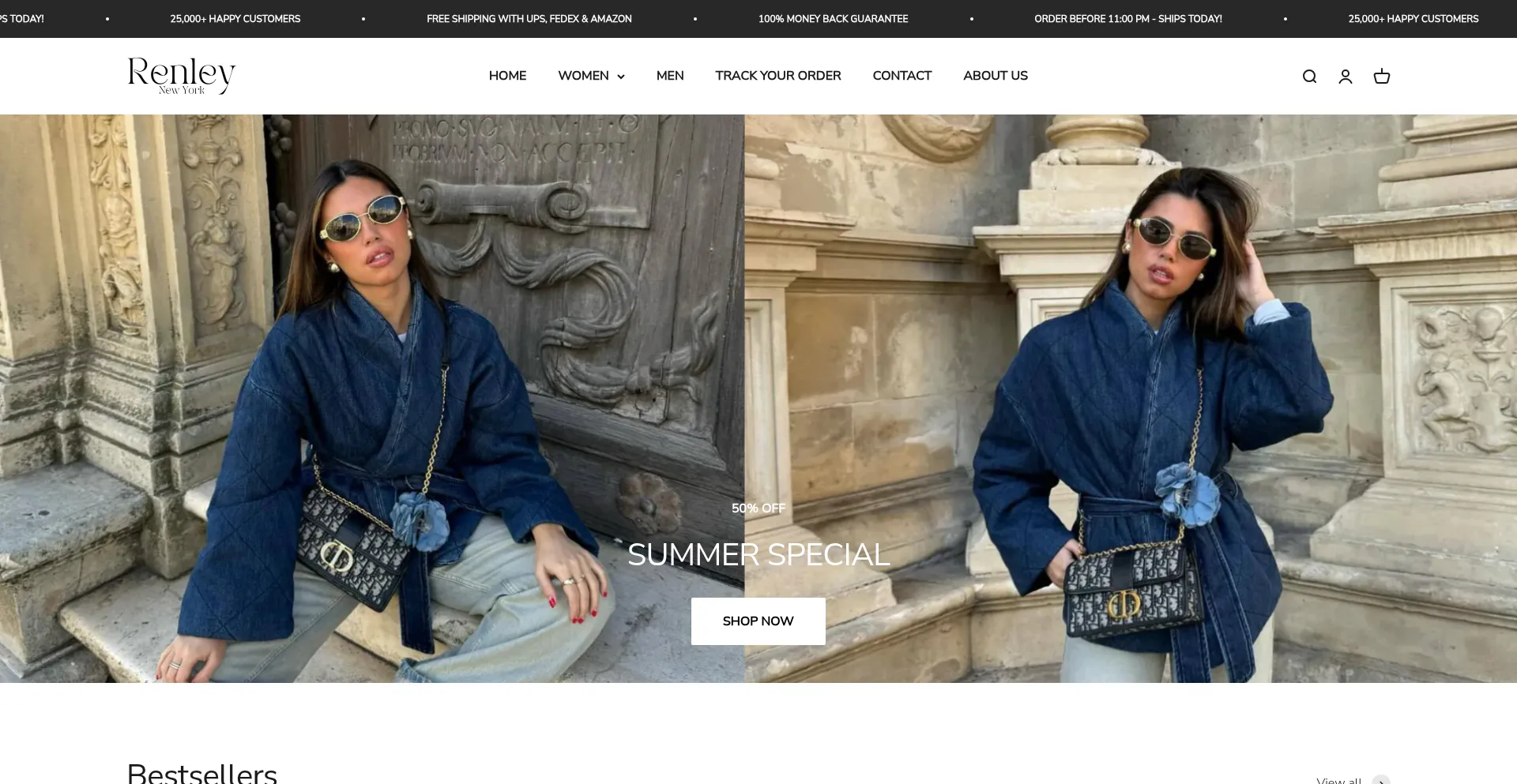 Website screenshot of Renleyco.com