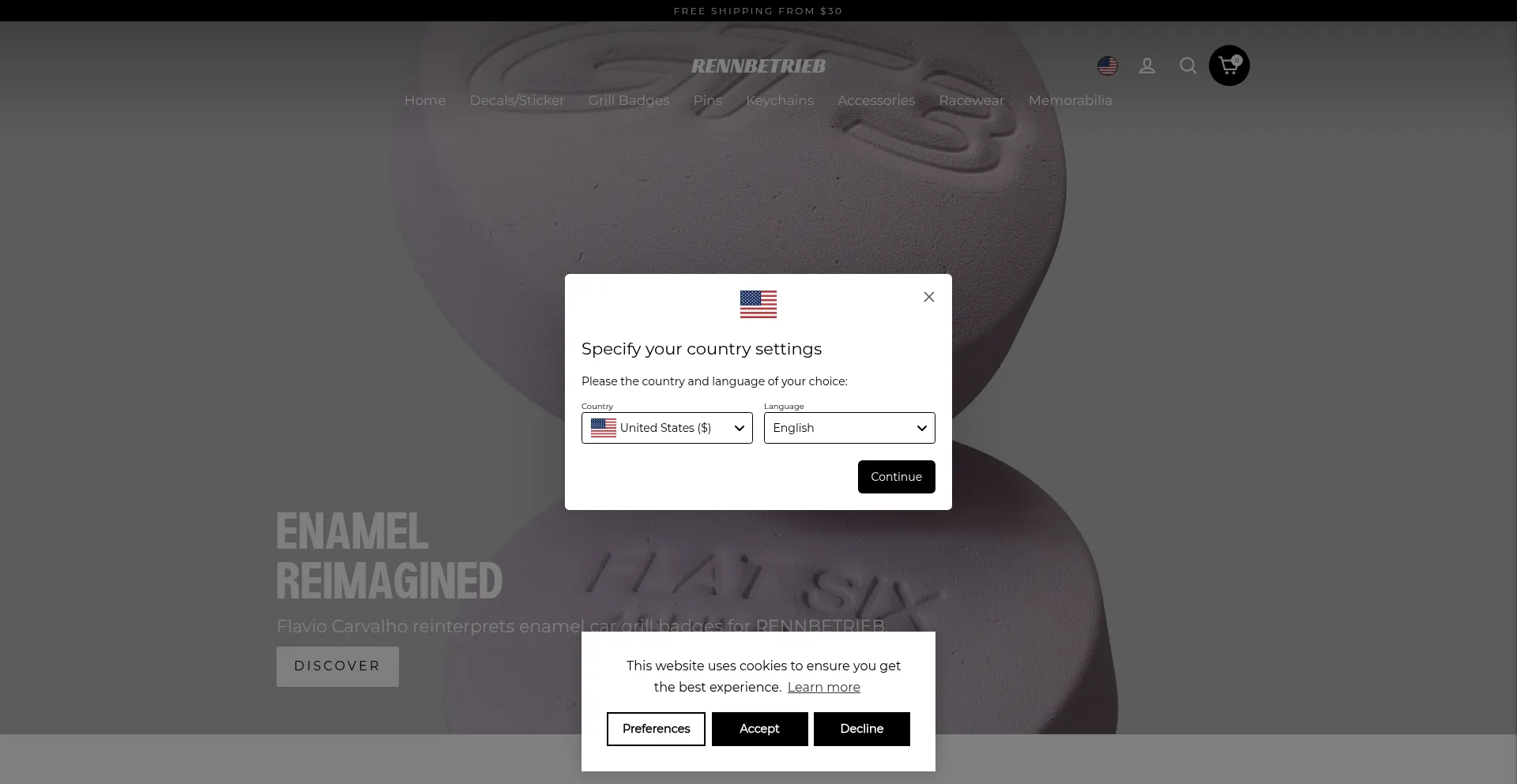 Website screenshot of Rennbetrieb.com