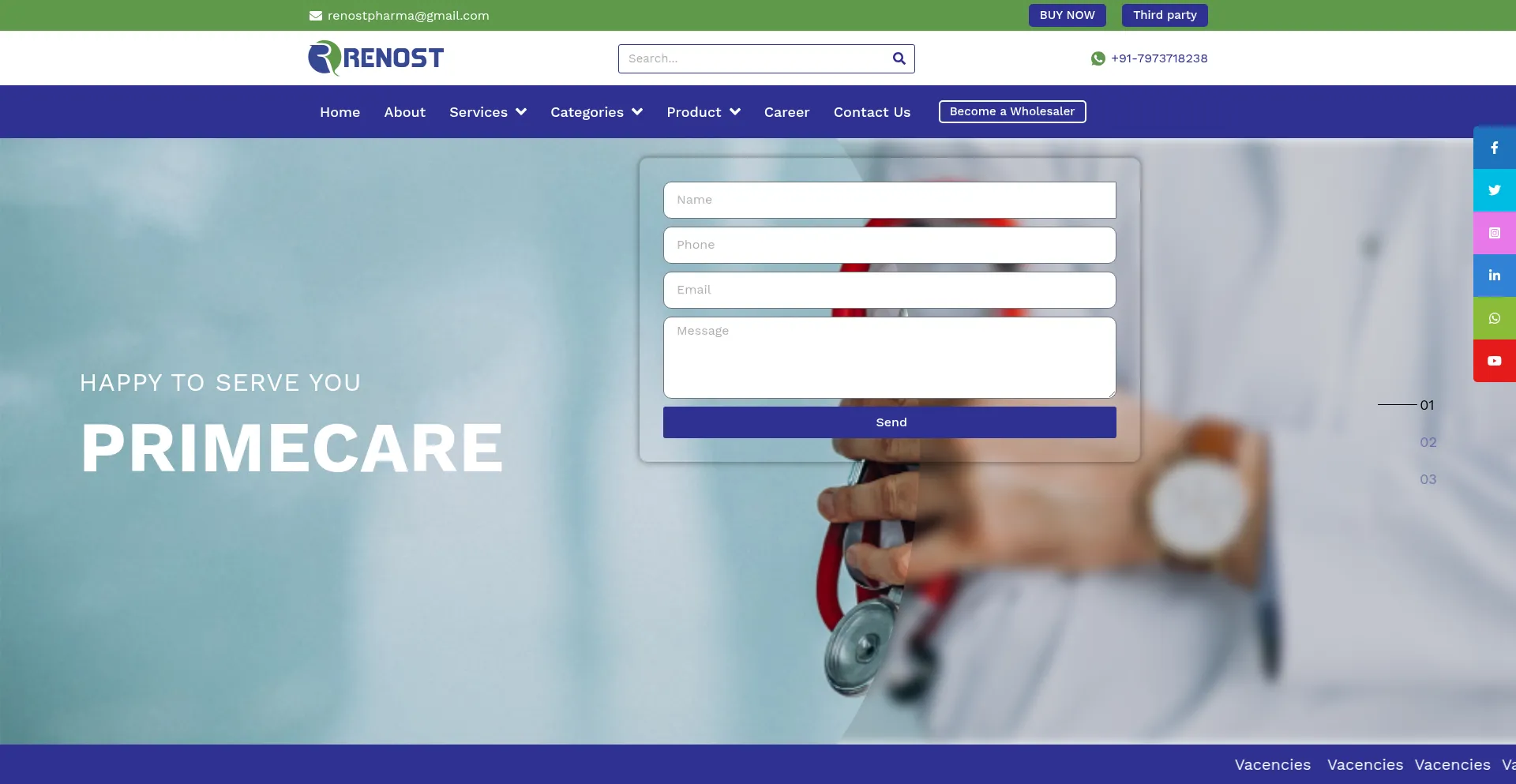 Renostpharma.com Screenshot