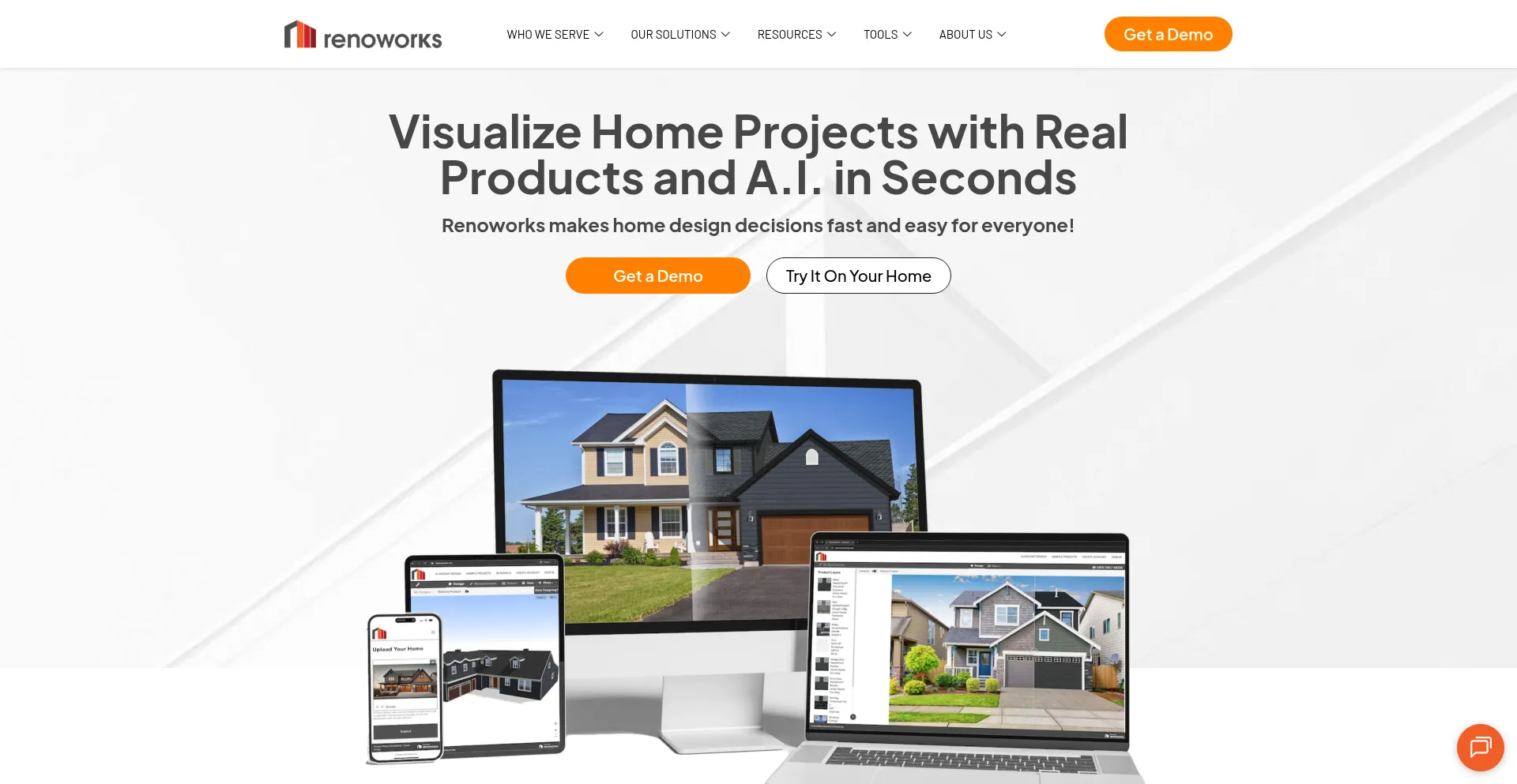Website screenshot of Renoworks.com