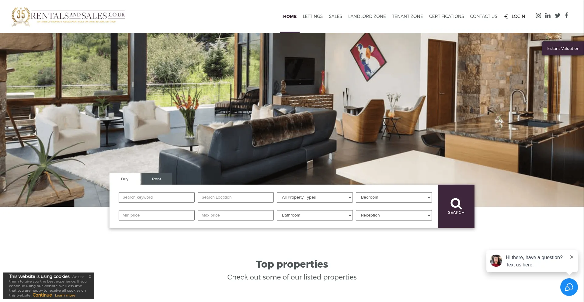 Rentalsandsales.co.uk Screenshot