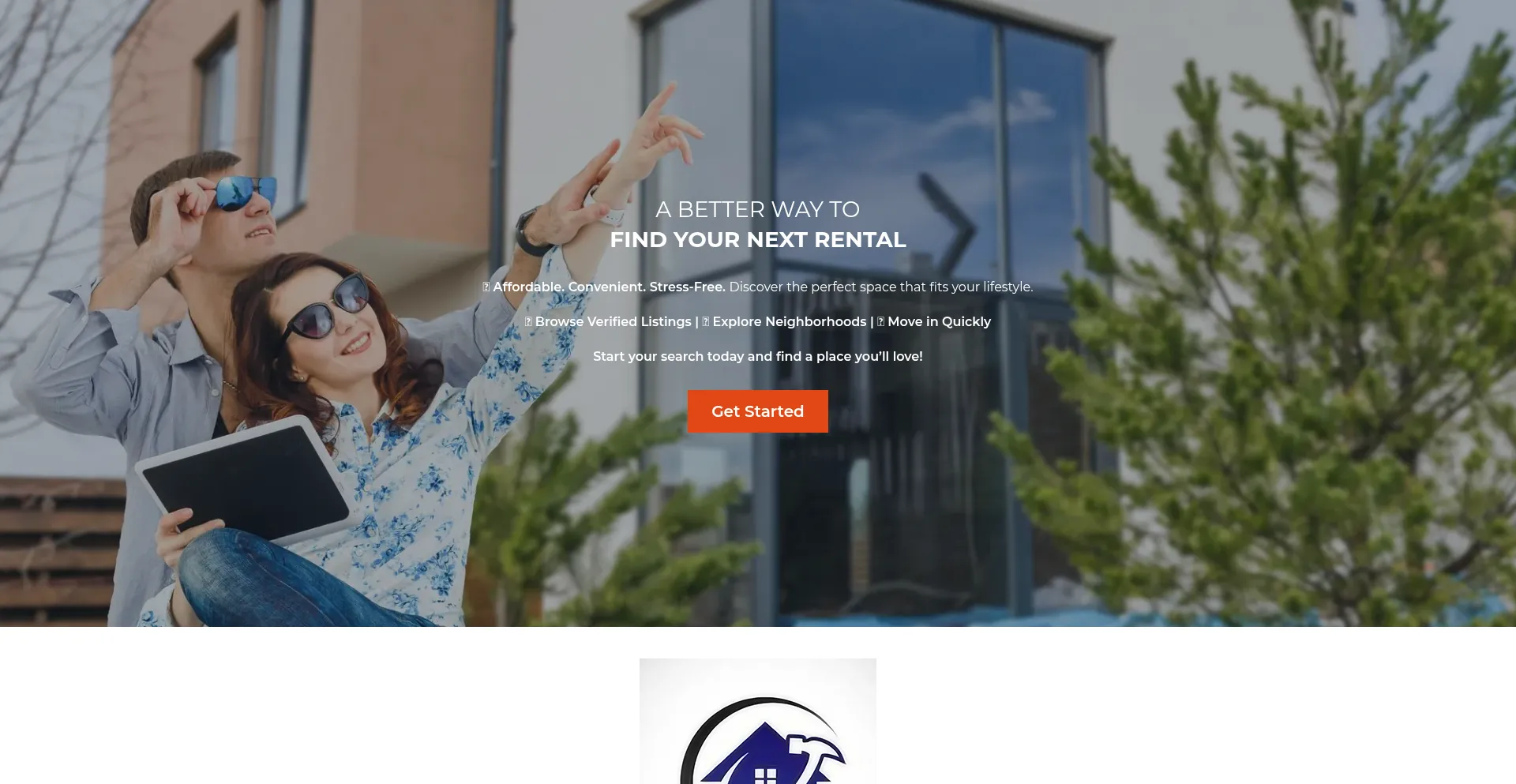 Website screenshot of Rentstay24.com