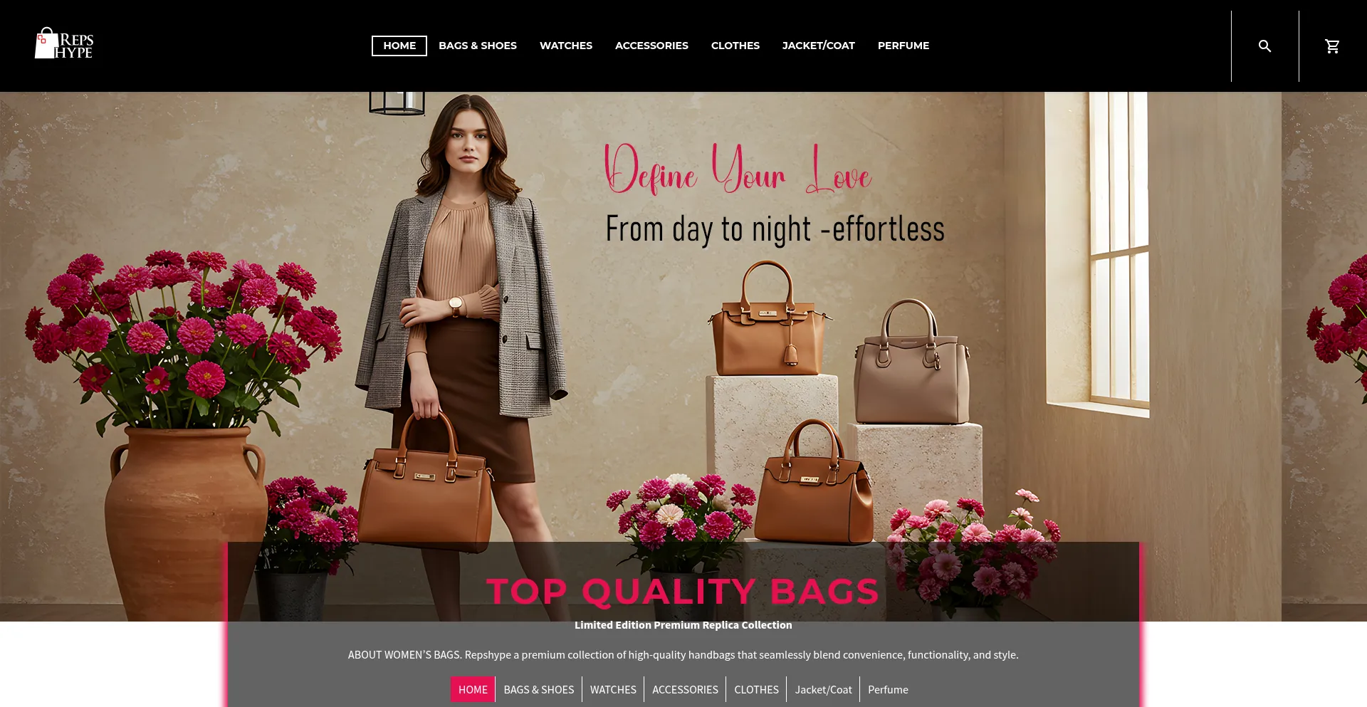 Website screenshot of Repshype.com