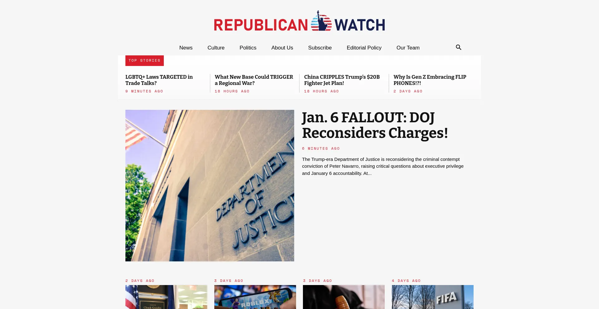 Republicanwatch.com Screenshot