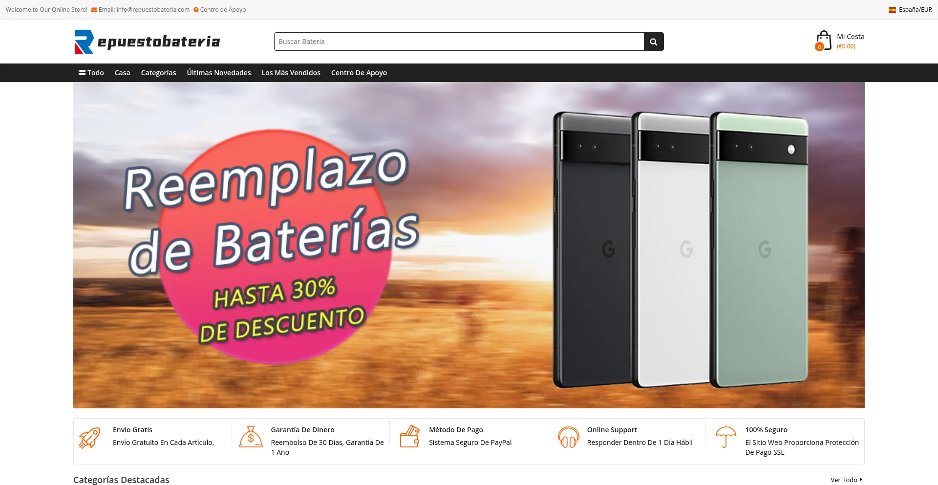 Is Repuestobateria.com Safe?