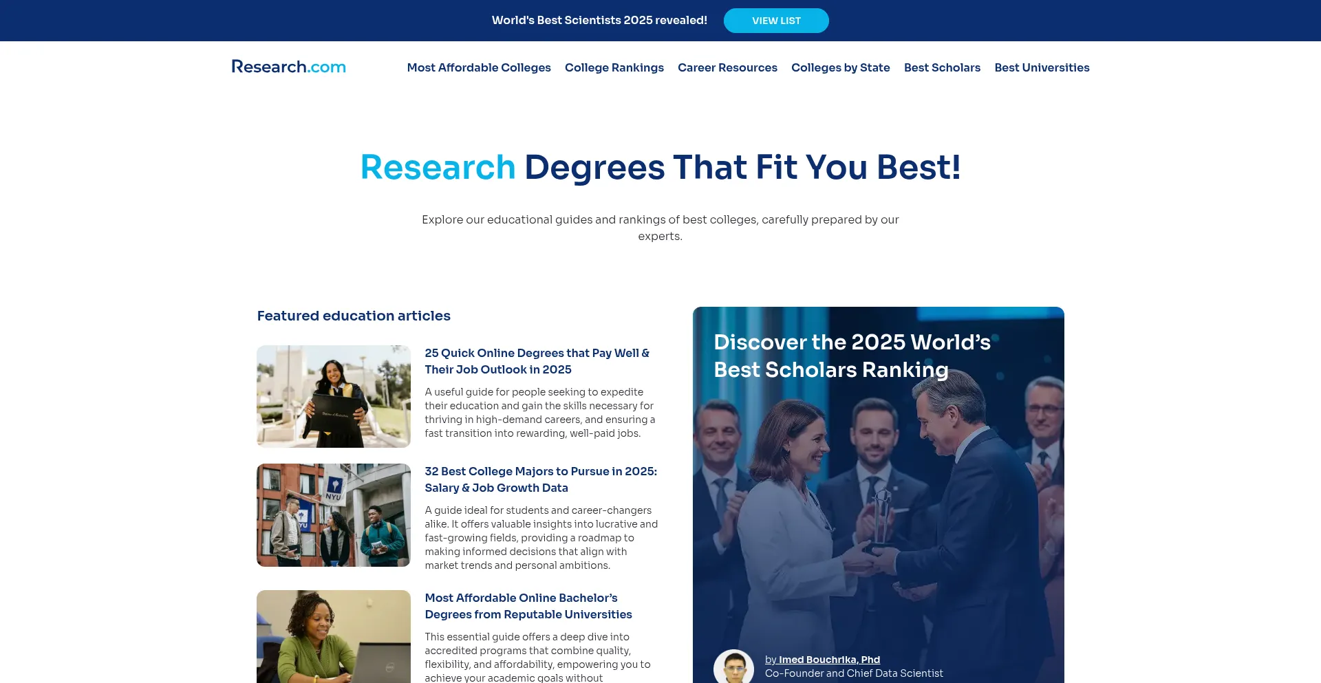 Research.com Screenshot