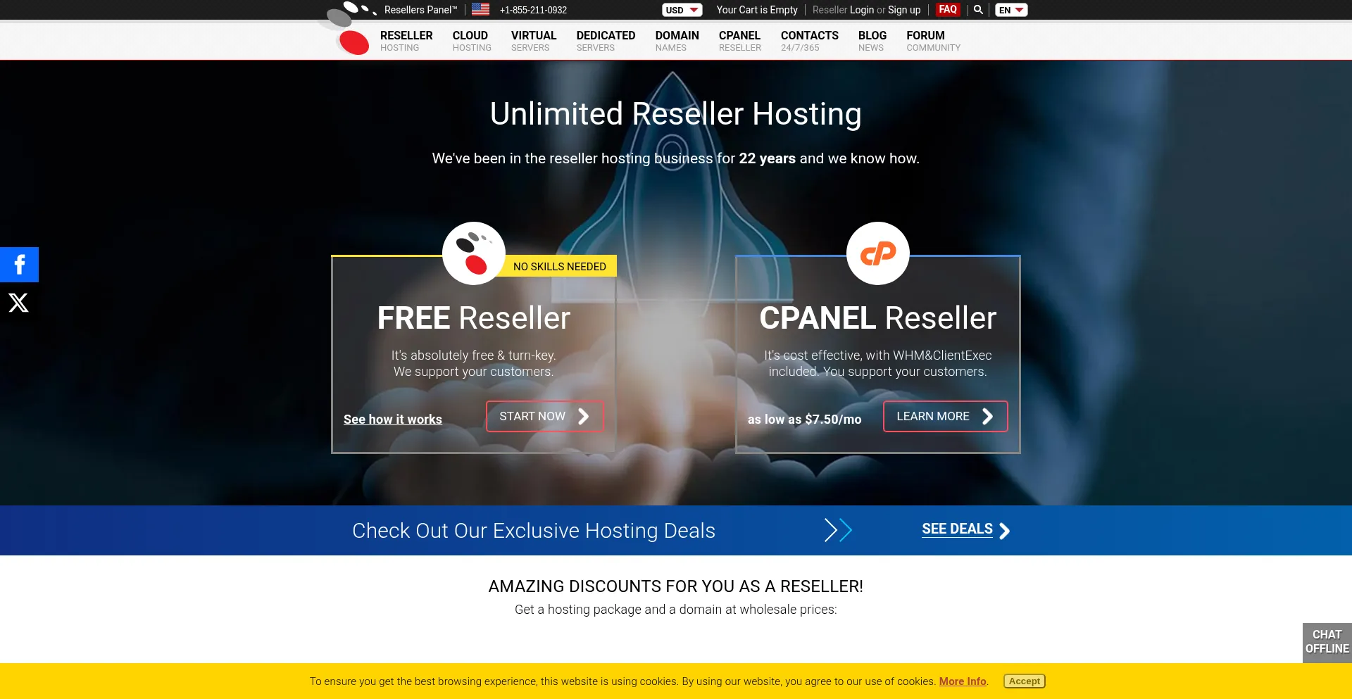 Resellerpanel.com Screenshot