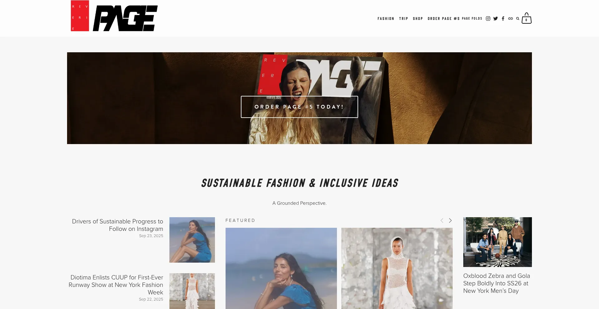 Reveriepage.com Screenshot