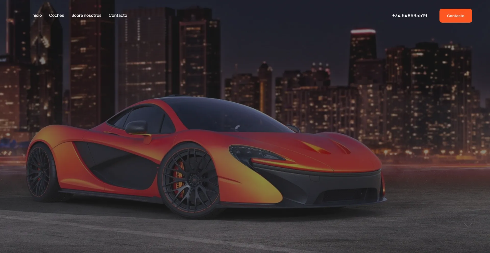 Website screenshot of Reverselimitedcars.es