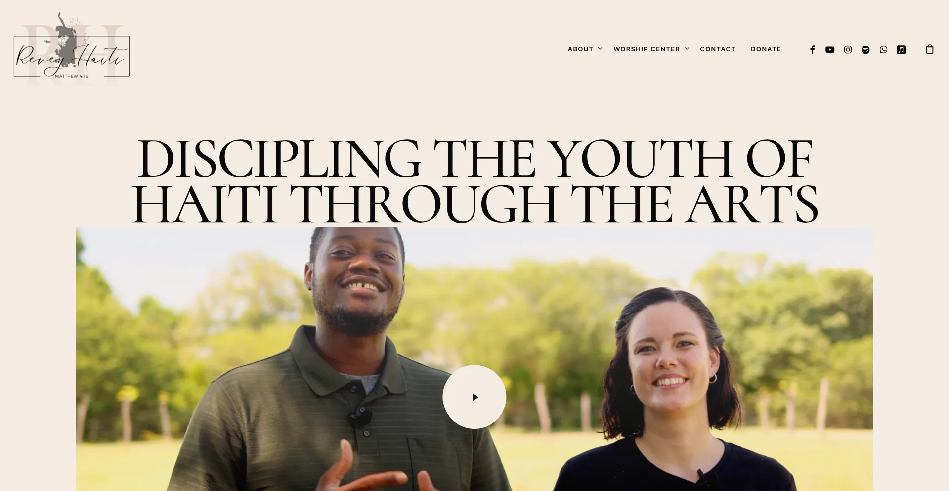 Reveyhaiti.org Screenshot