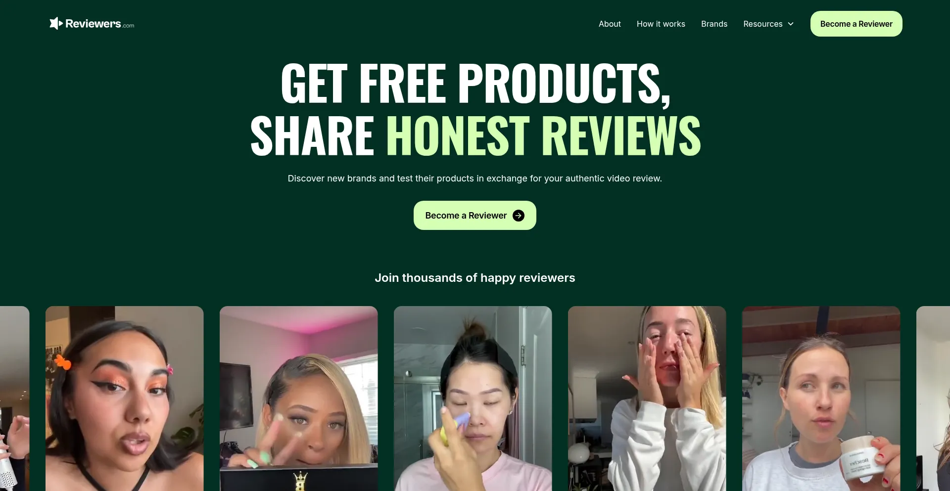 Reviewers.com Screenshot