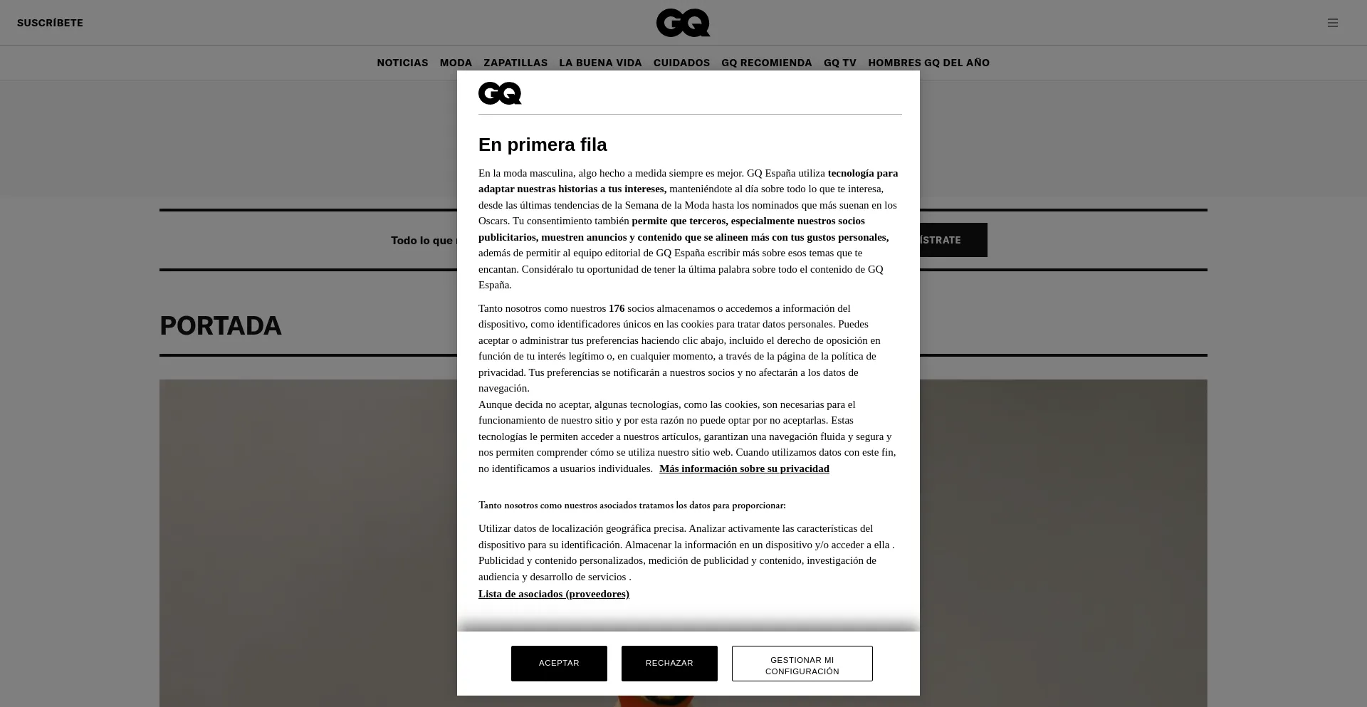Website screenshot of Revistagq.com