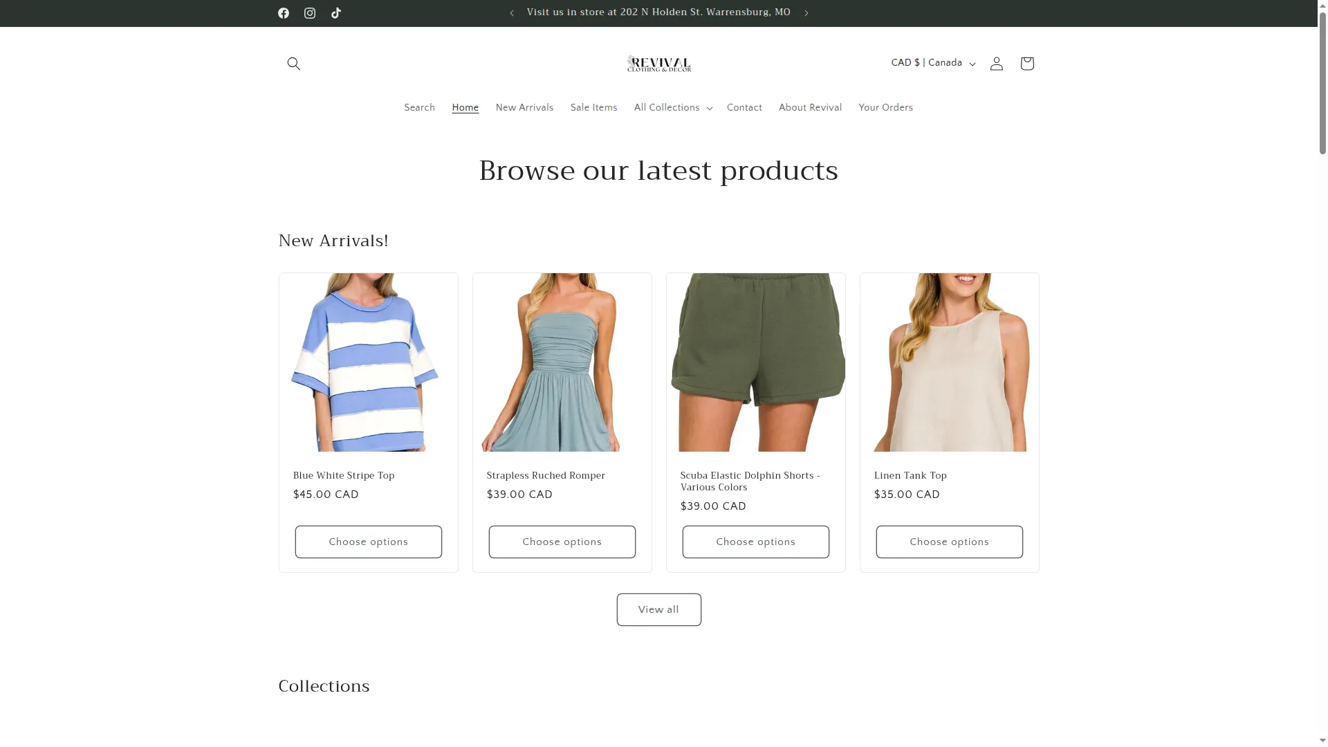 Revivalclothinganddecor.com