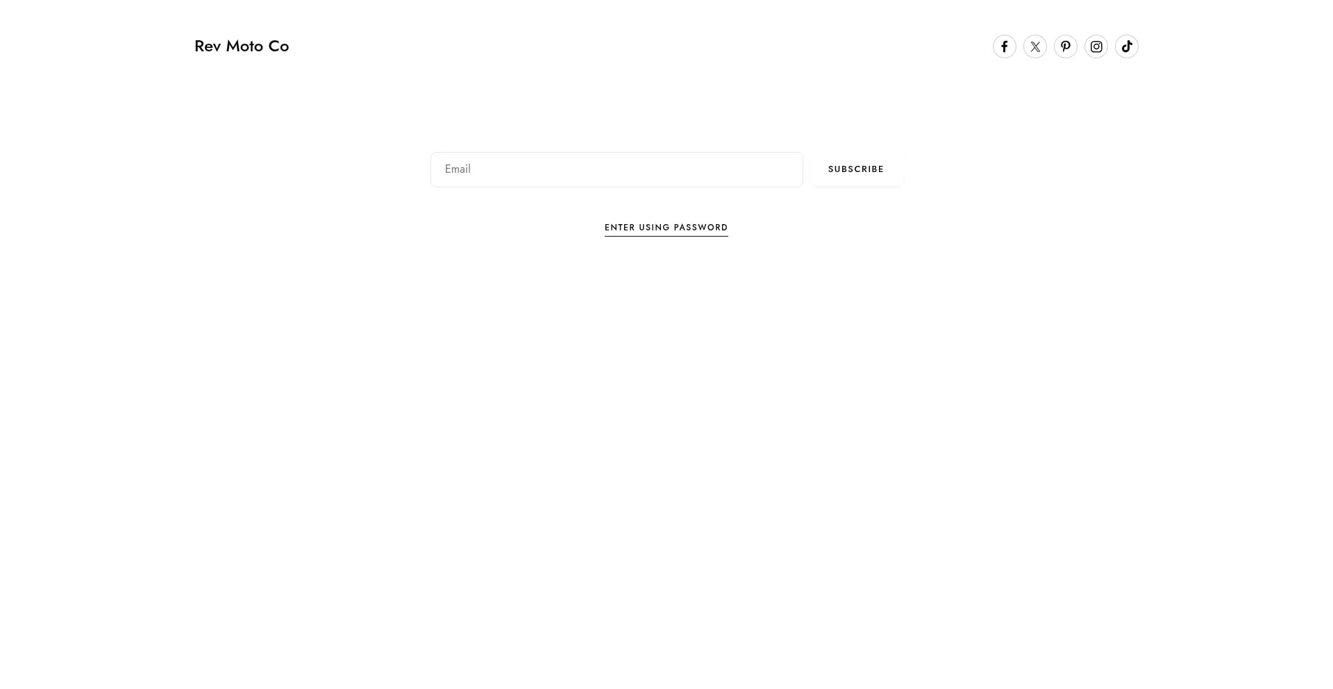 Website screenshot of Revmotoclub.com