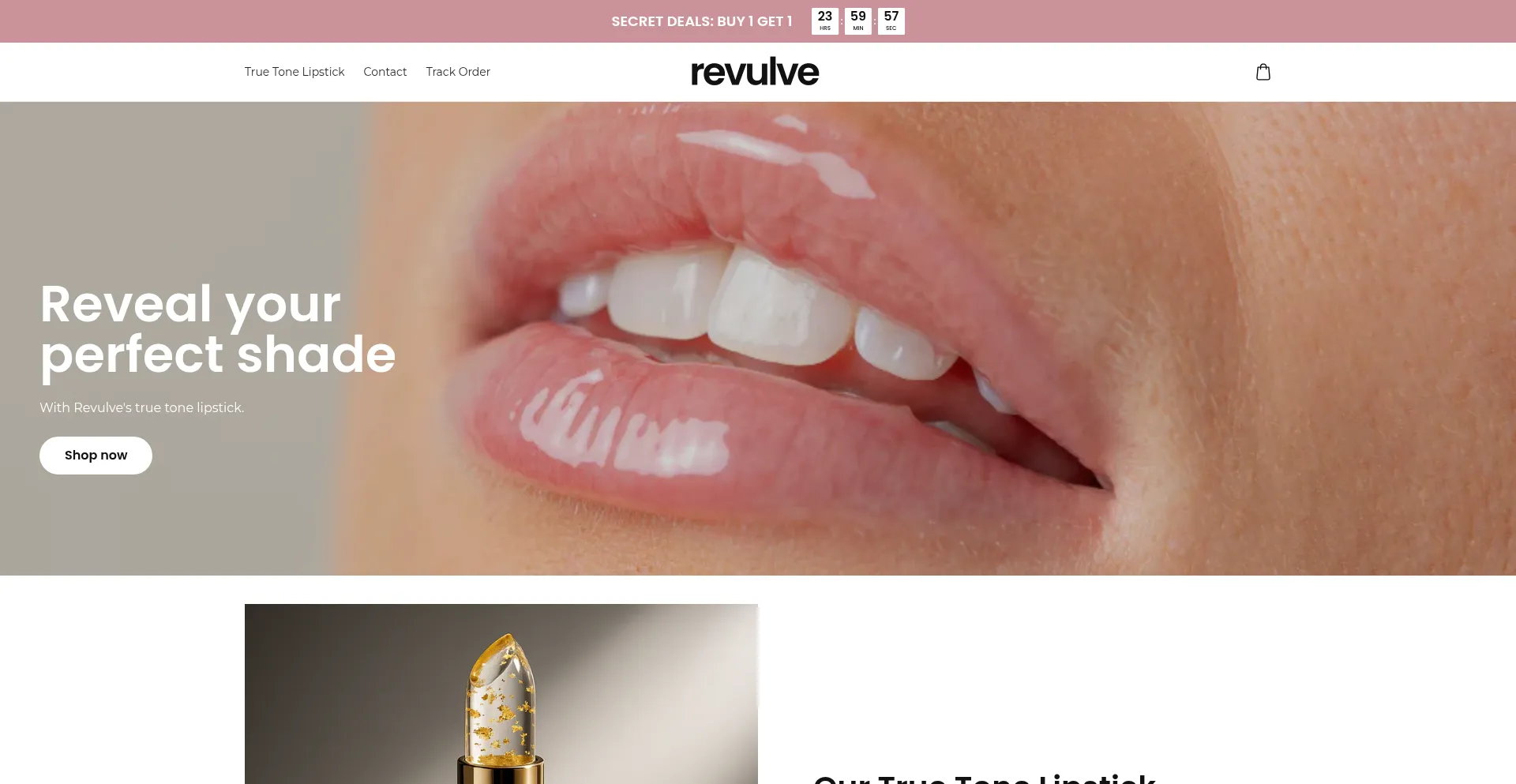 Website screenshot of Revulve.com