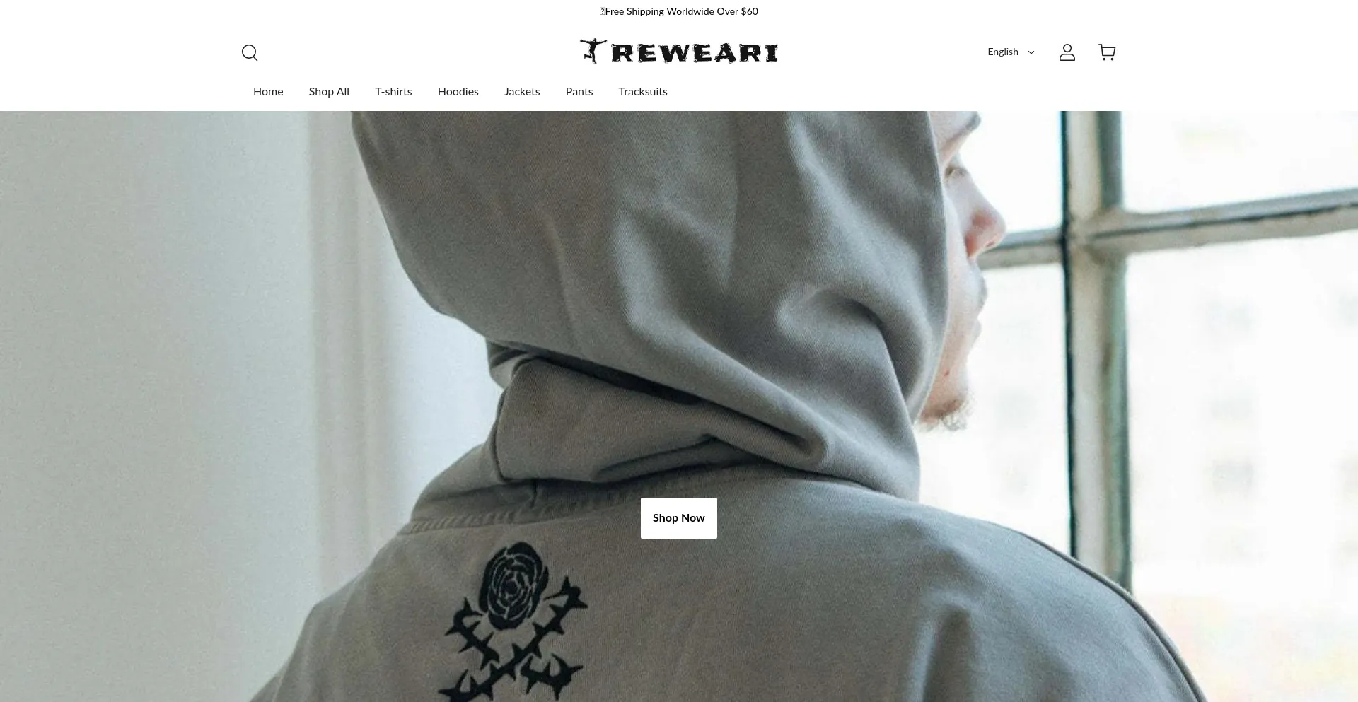 Website screenshot of Reweari.com