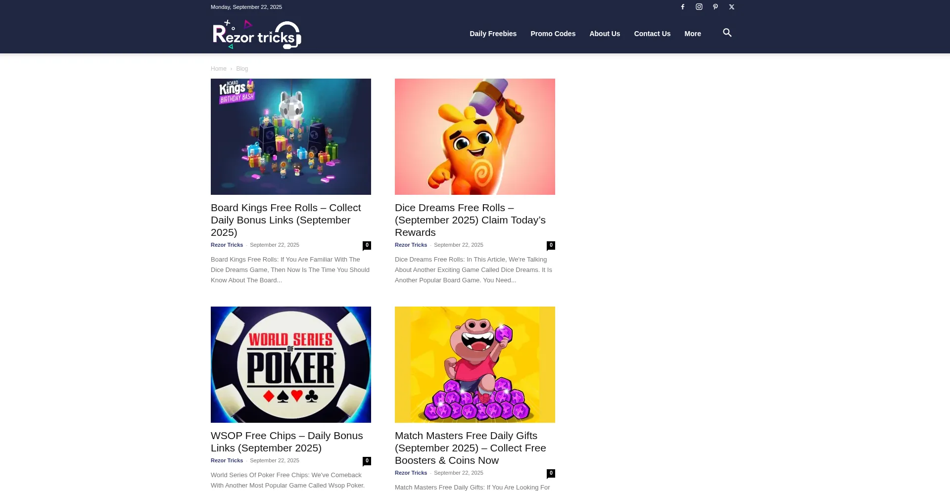 Rezortricks.com Screenshot