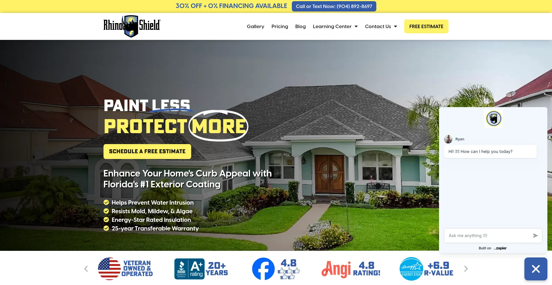 Rhinoshieldflorida.com Screenshot