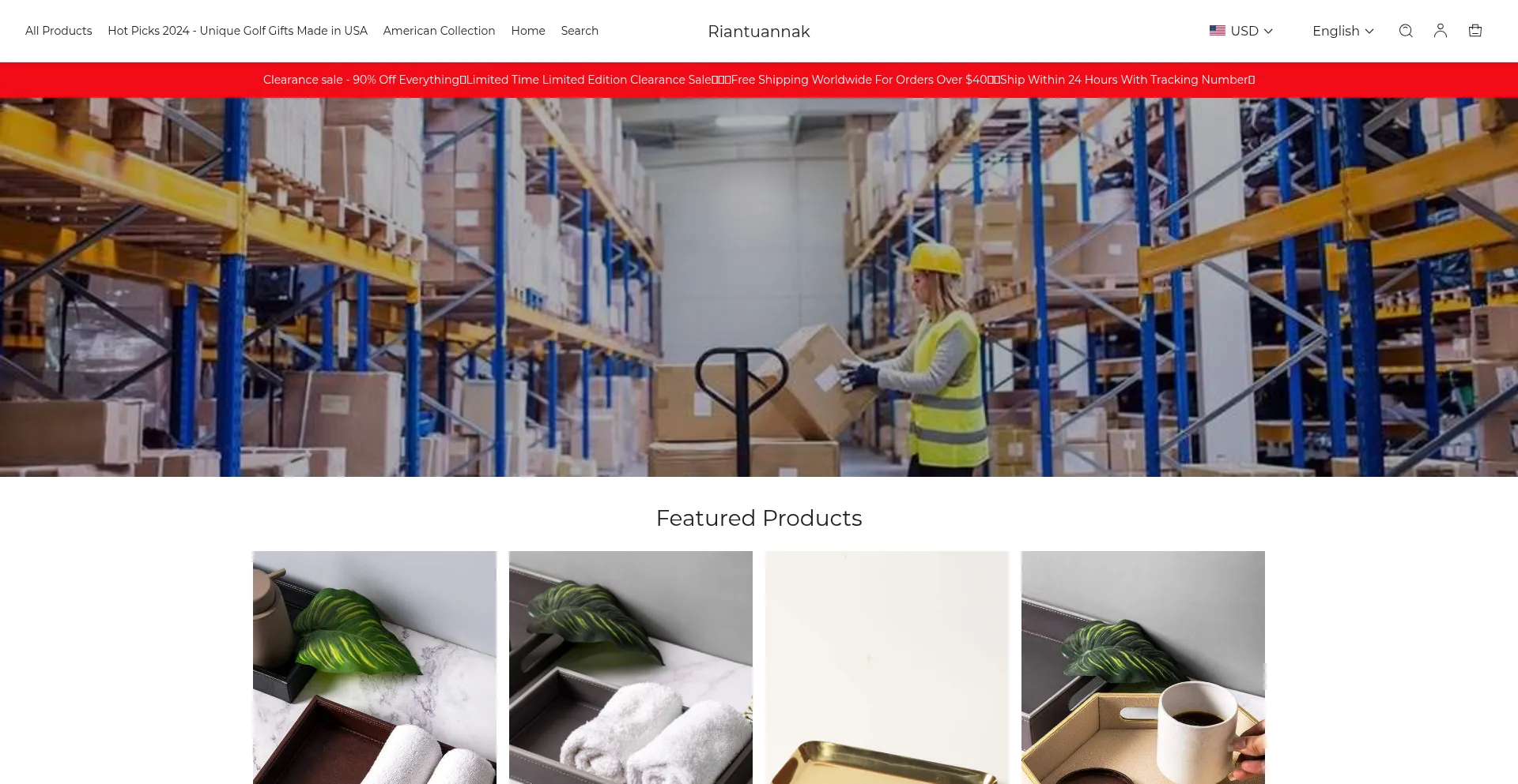 Website screenshot of Riantuannak.com