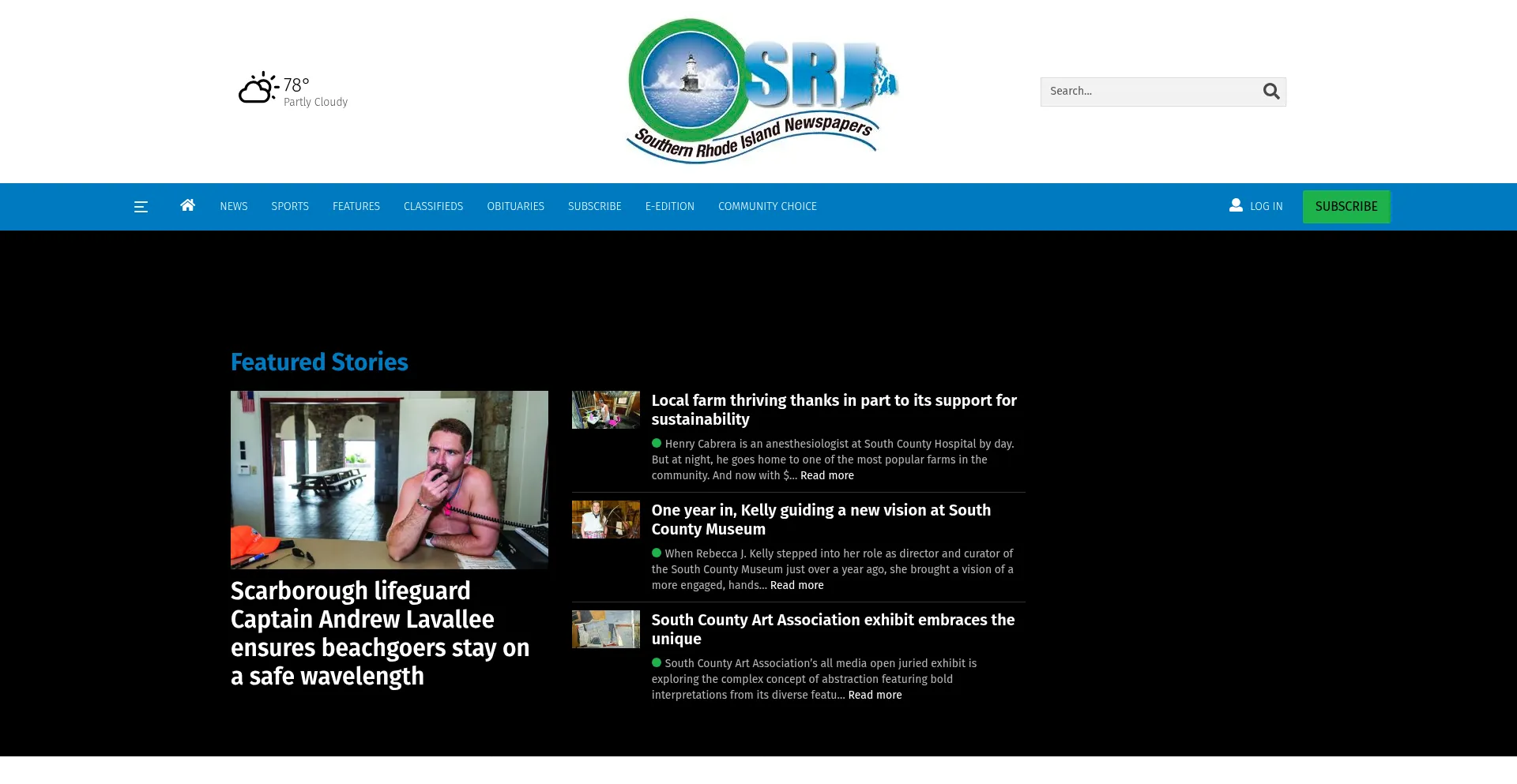 Website screenshot of Ricentral.com