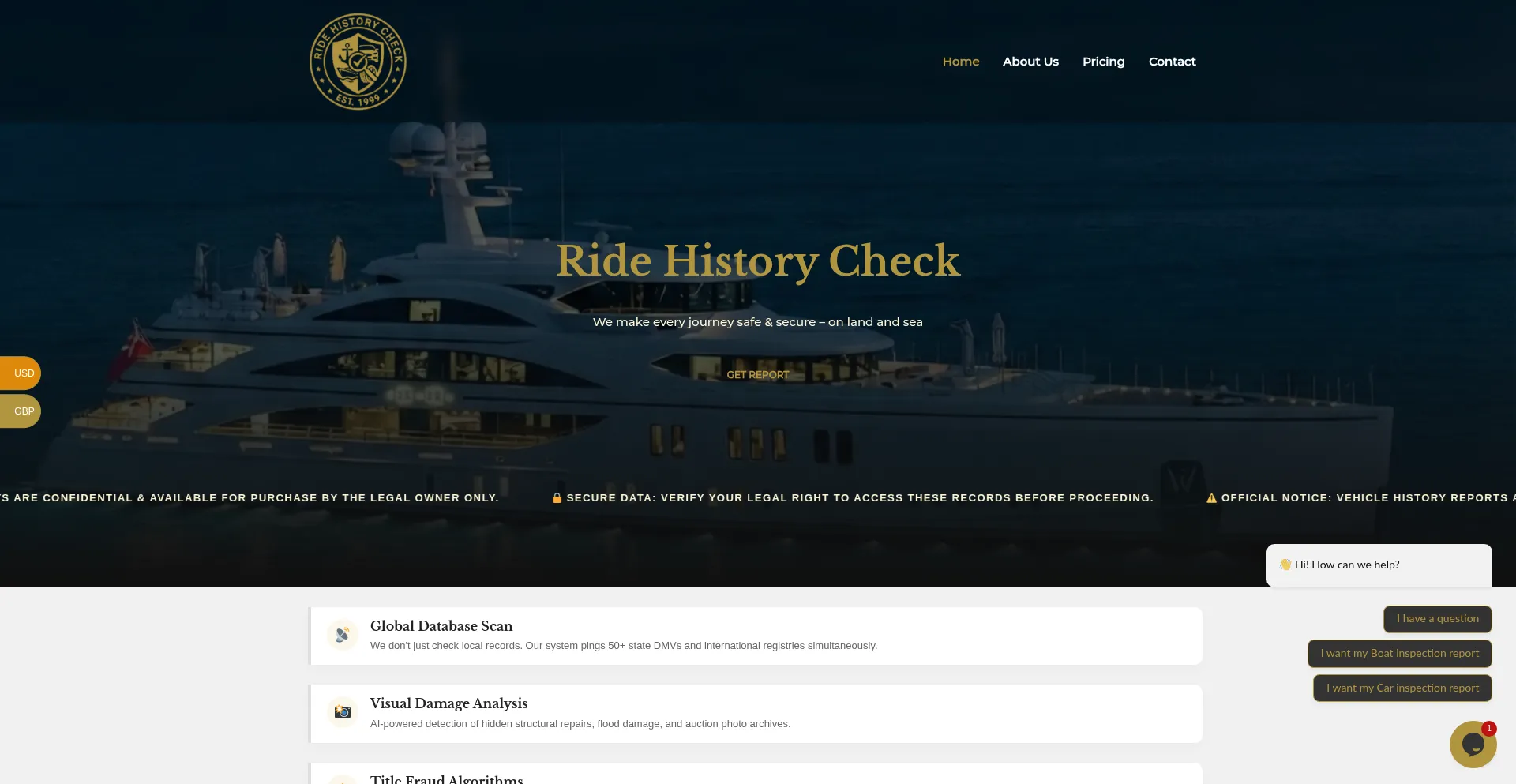 Ridehistcheck.com