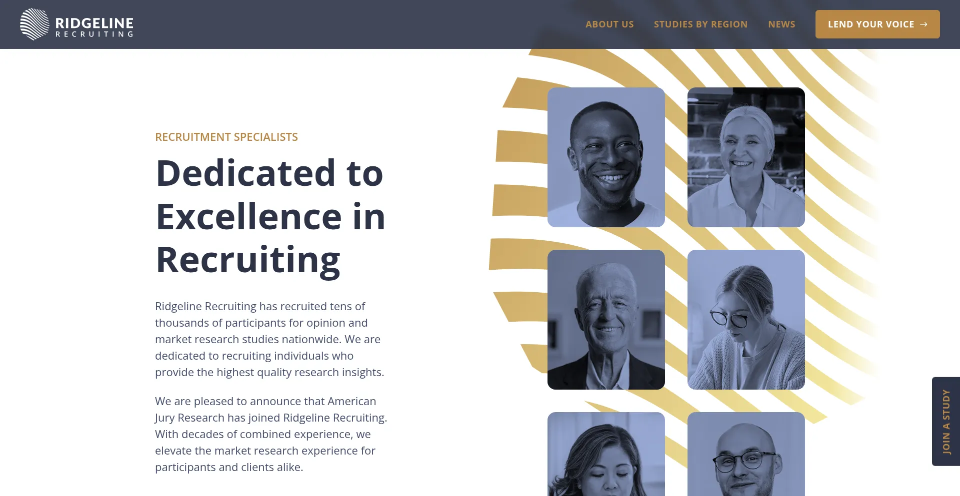 Website screenshot of Ridgelinerecruiting.com